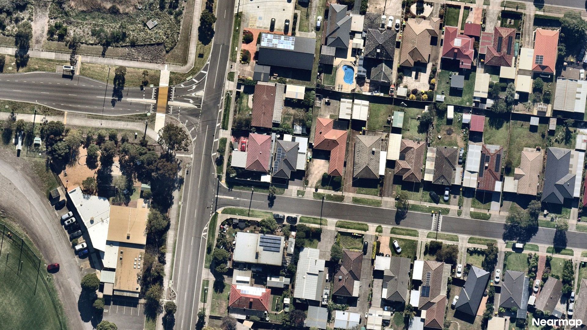 Vertical aerial view