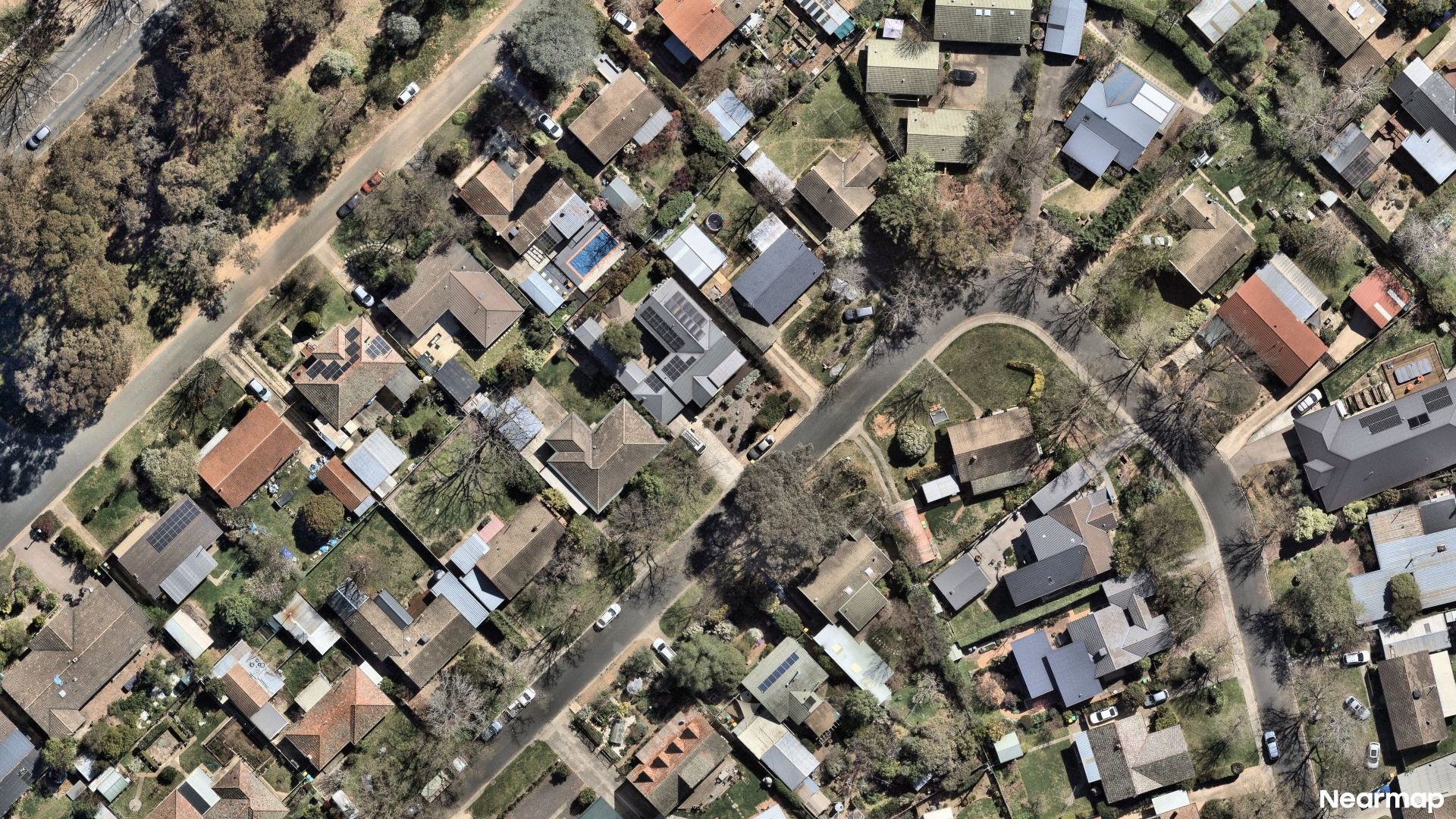 Vertical aerial view