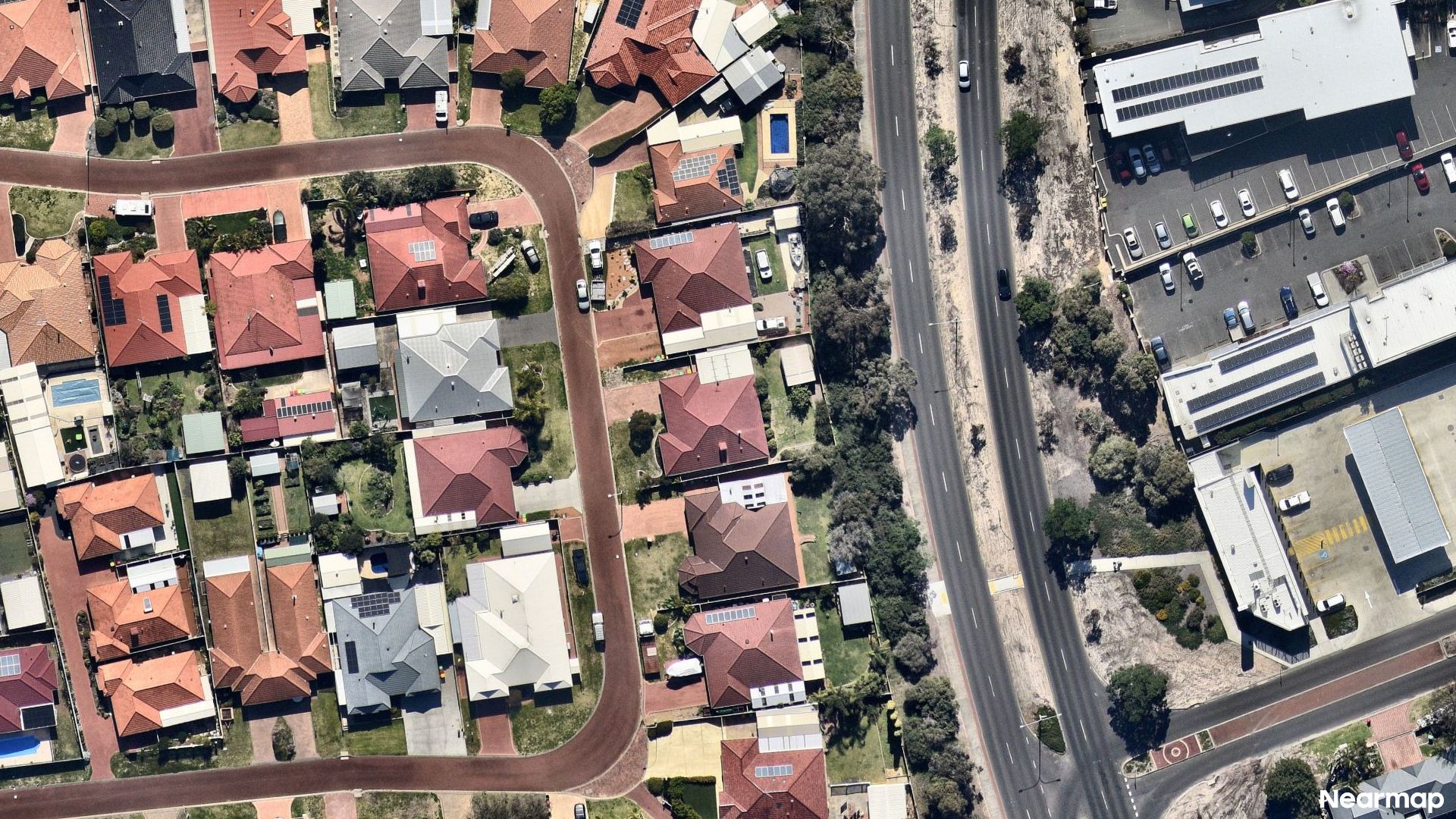Vertical aerial view