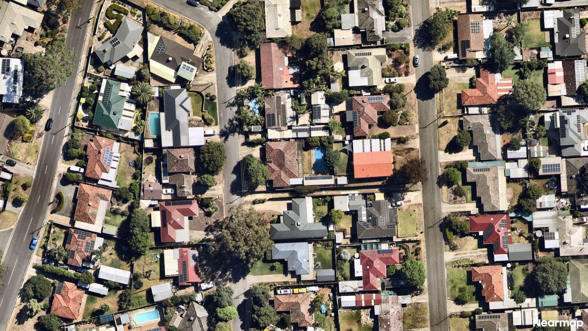 Vertical aerial view