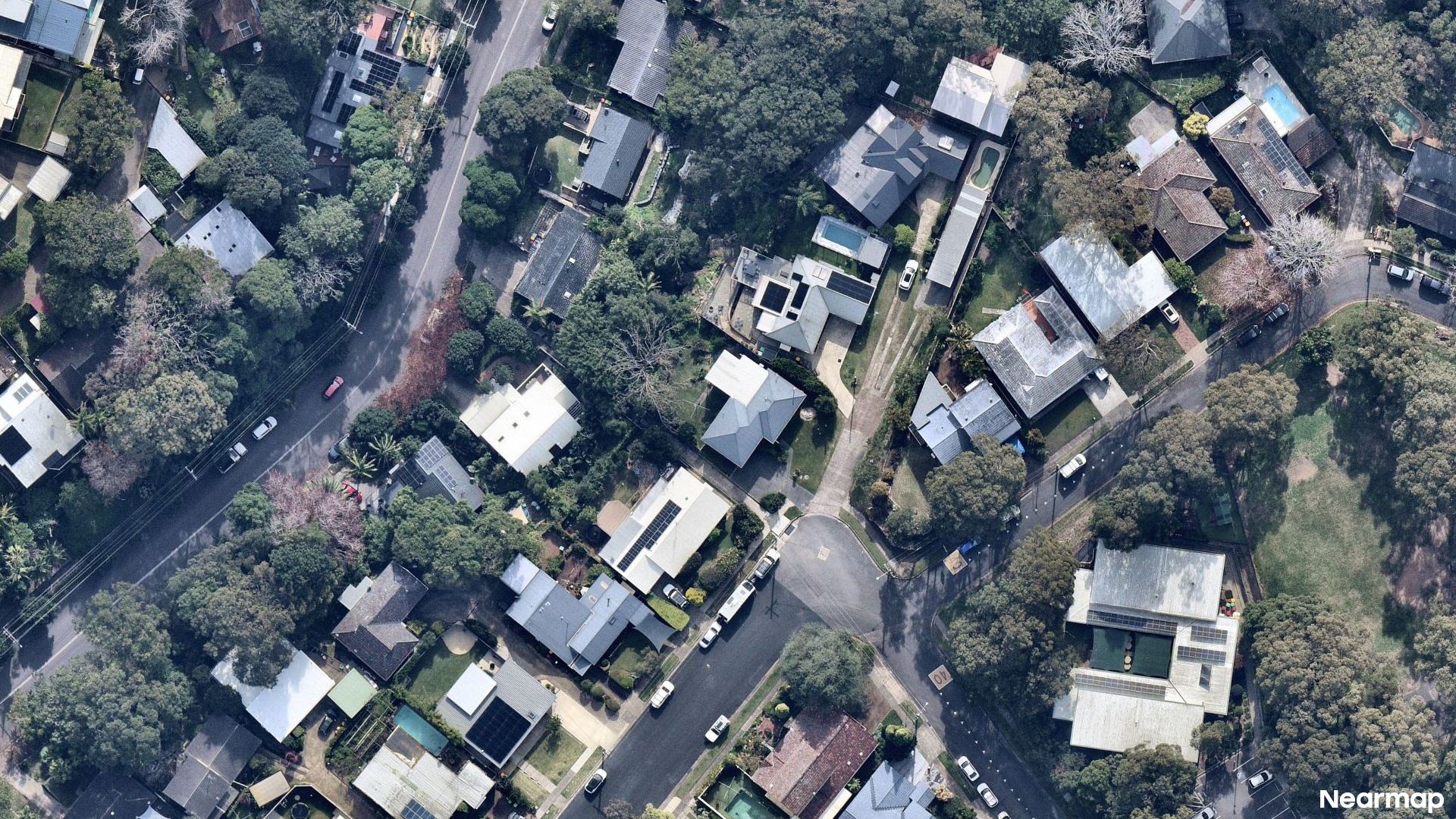 Vertical aerial view