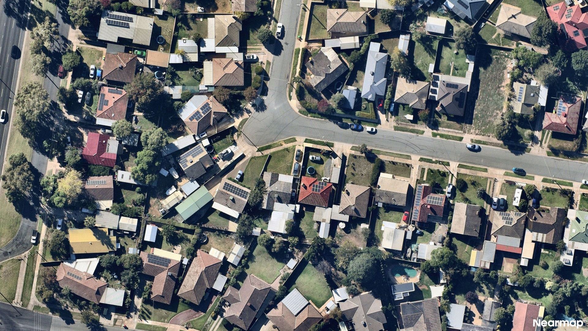 Vertical aerial view