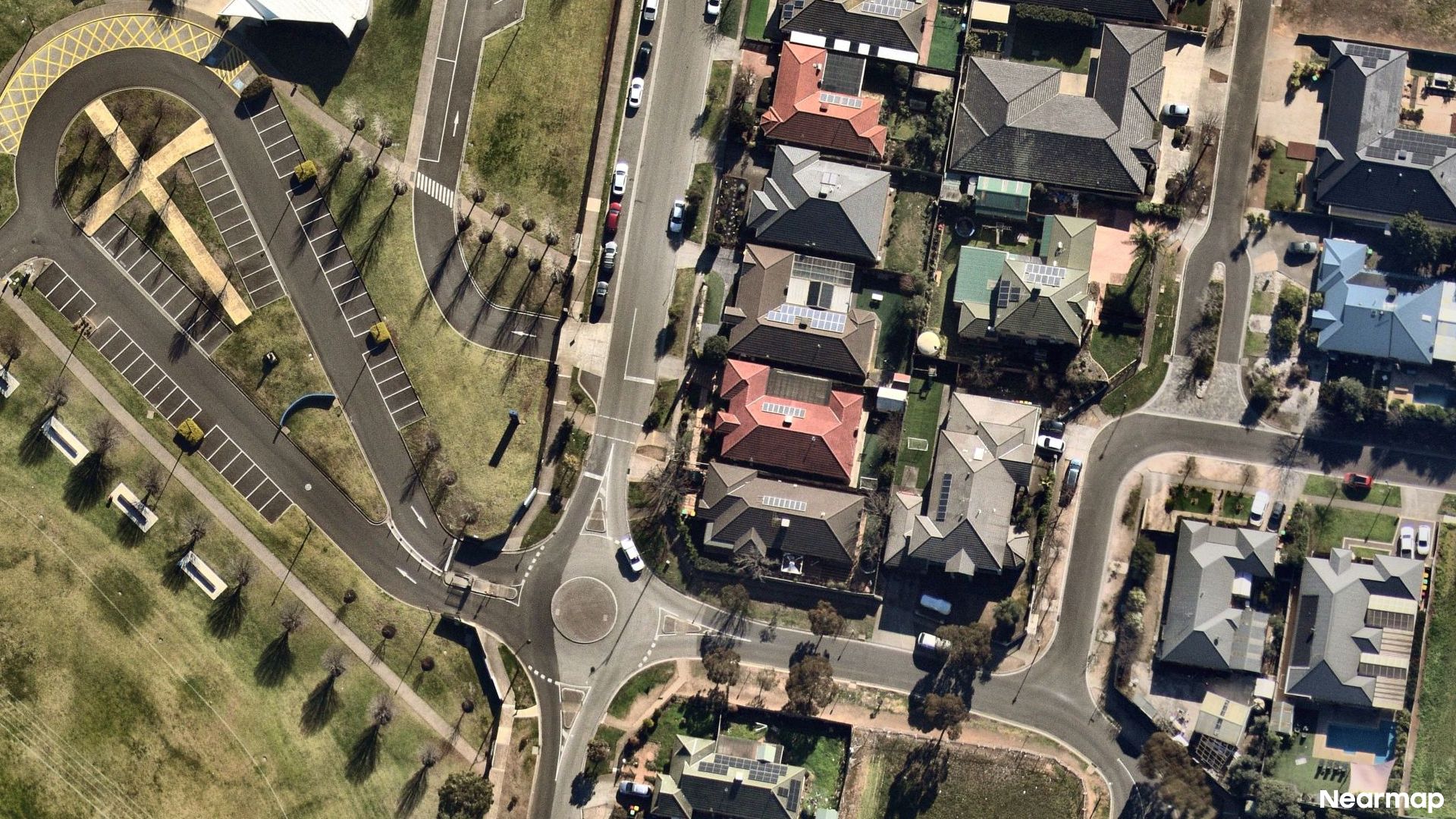 Vertical aerial view