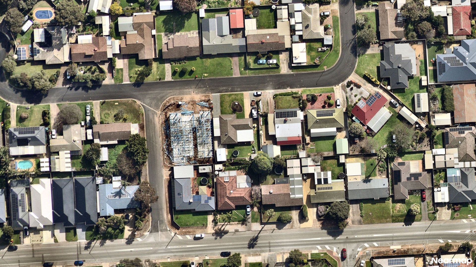 Vertical aerial view