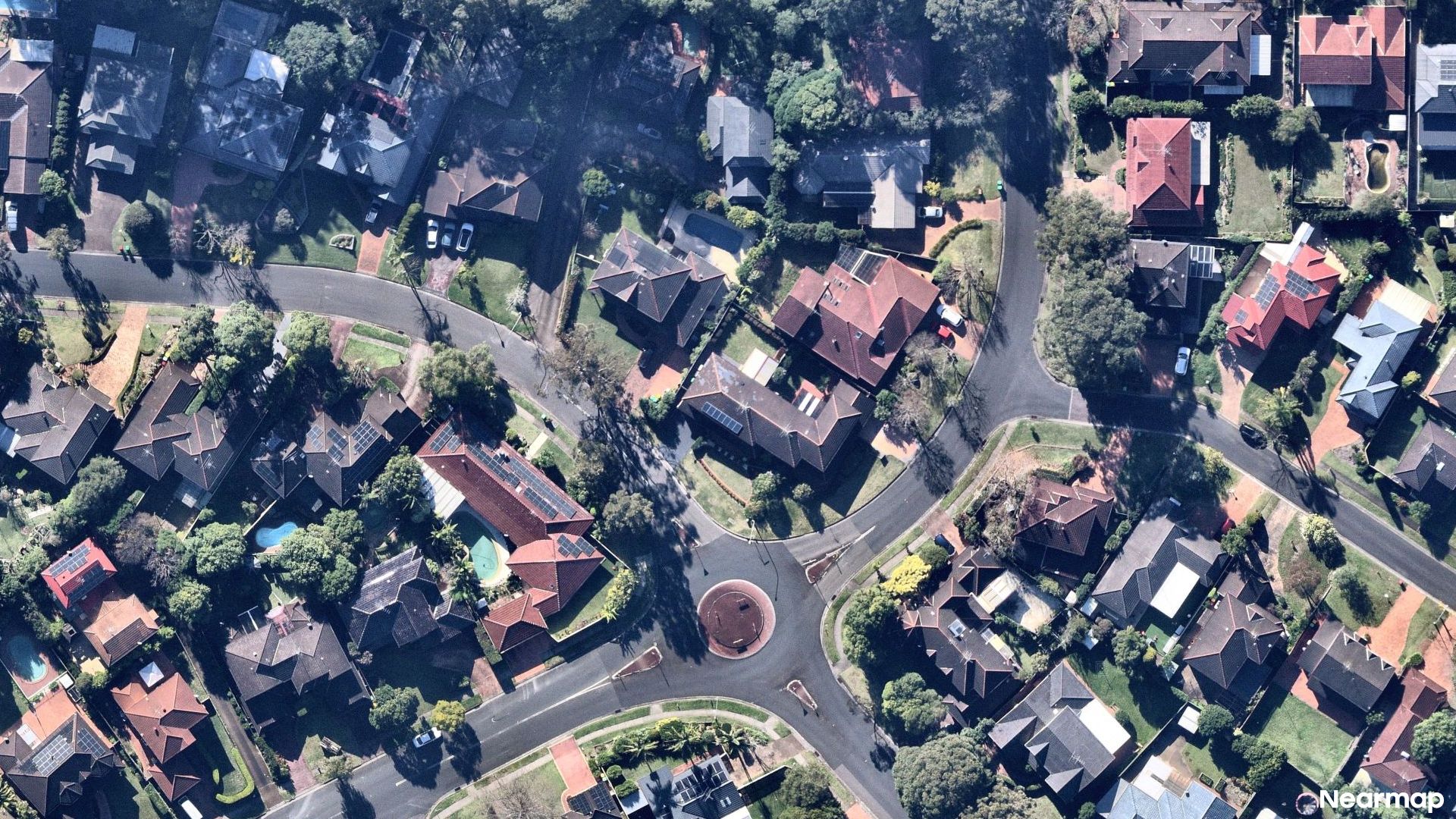 Vertical aerial view