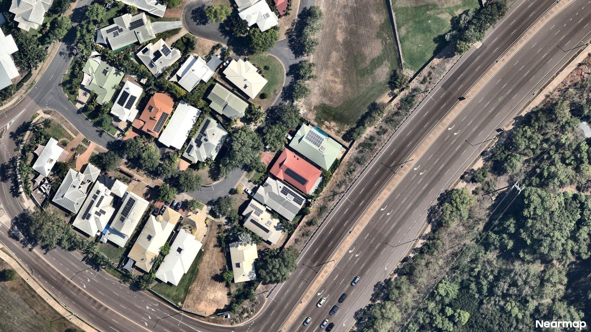 Vertical aerial view