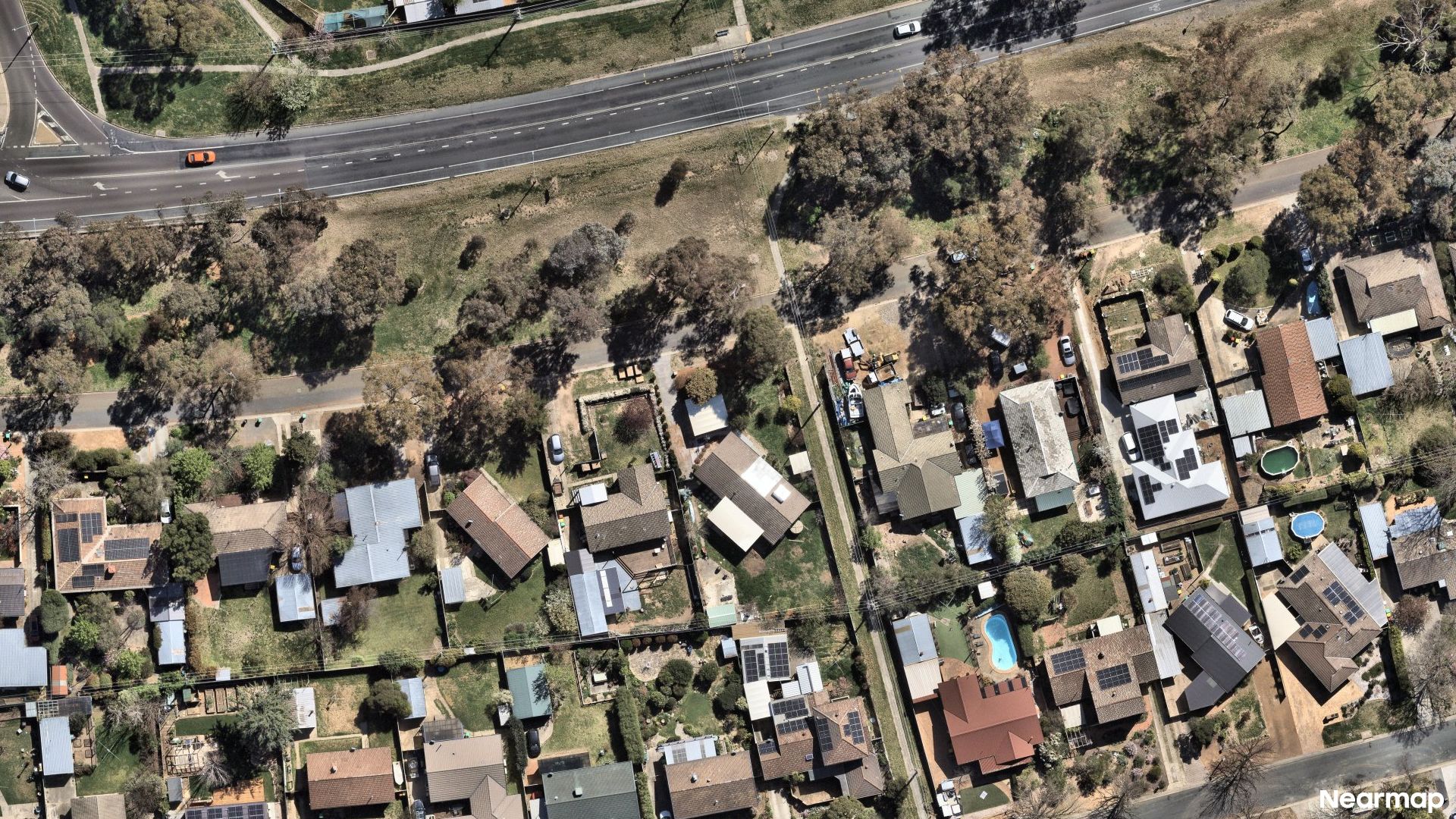 Vertical aerial view