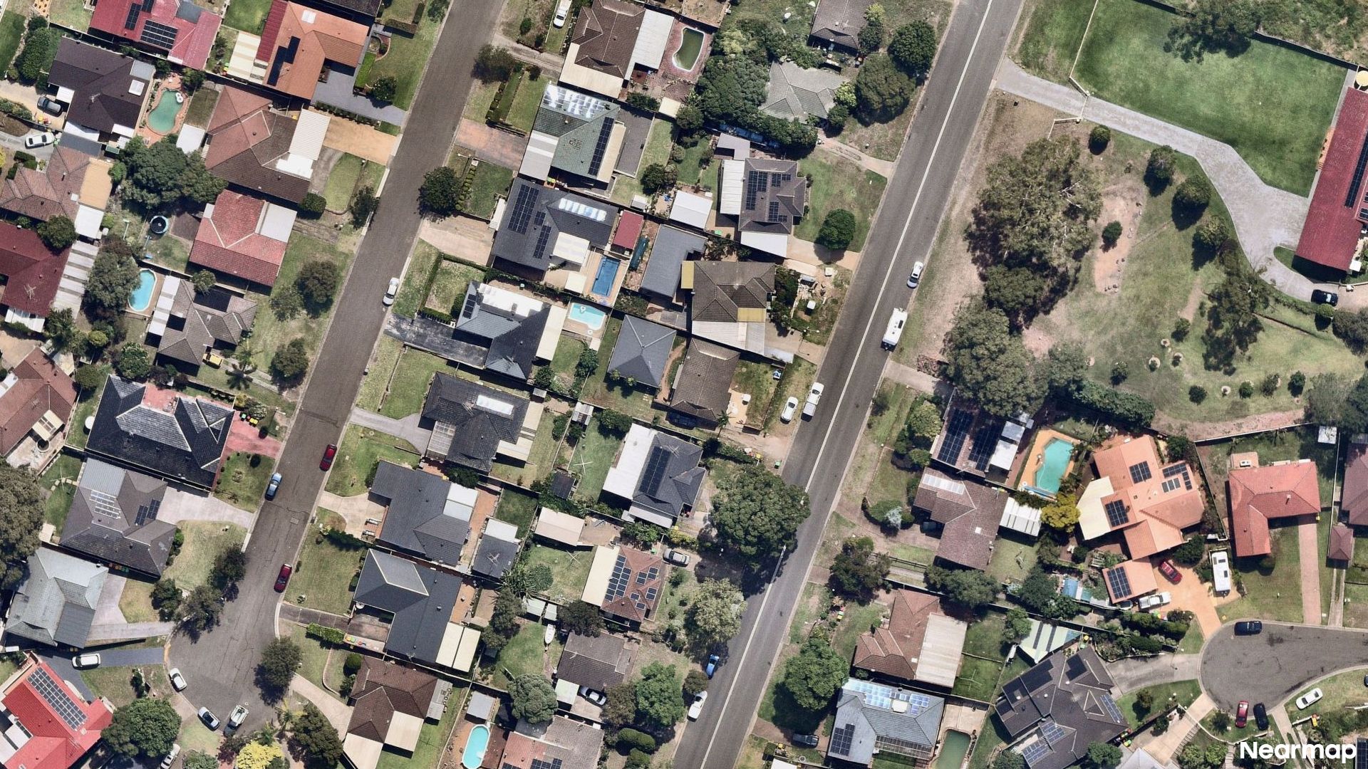 Vertical aerial view