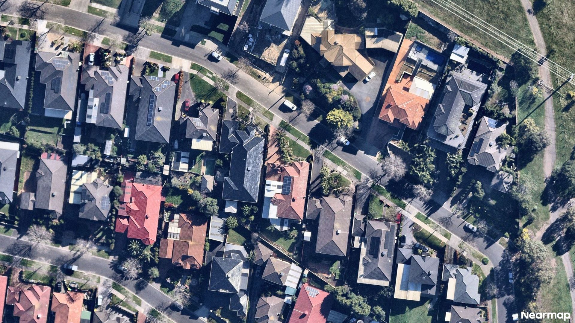 Vertical aerial view