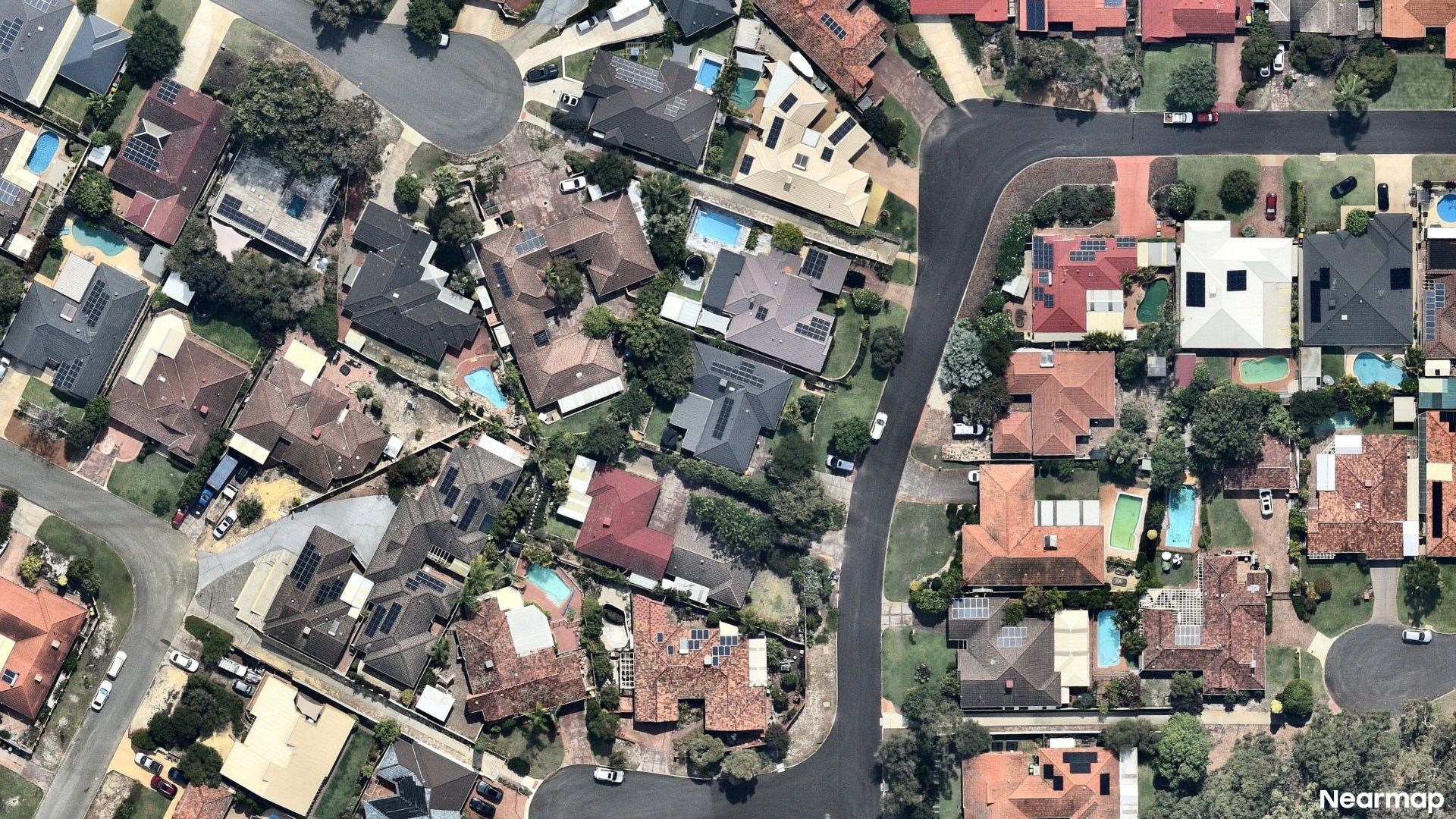Vertical aerial view