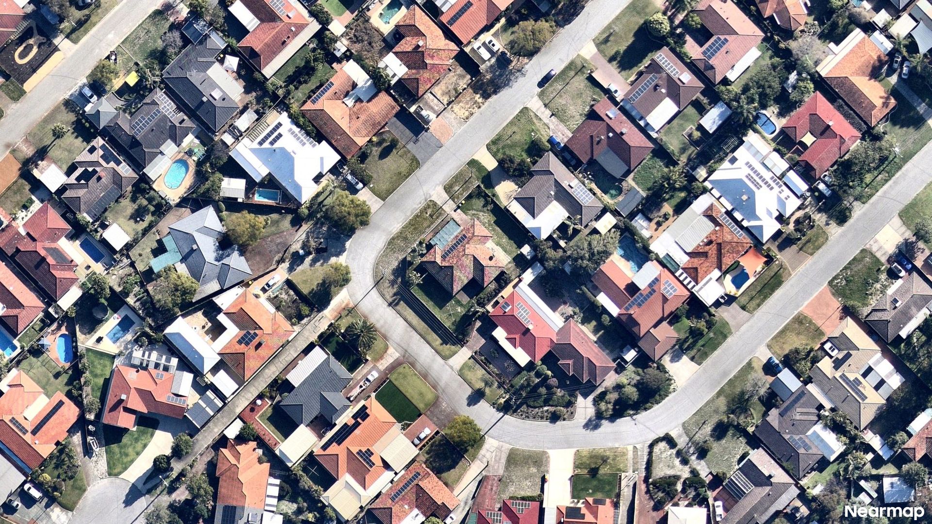 Vertical aerial view