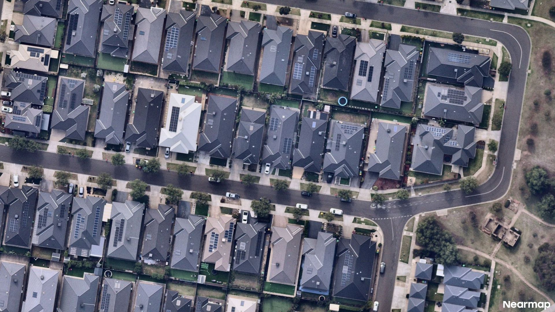 Vertical aerial view