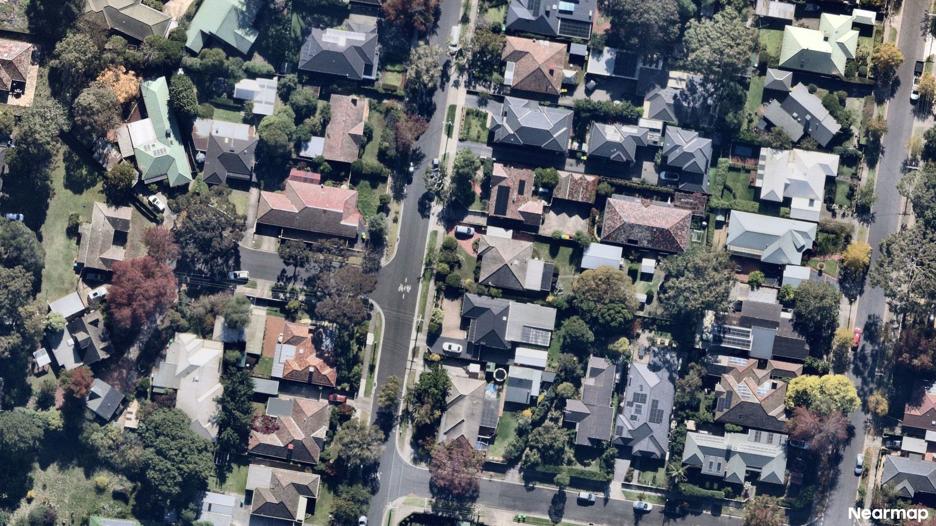 Vertical aerial view