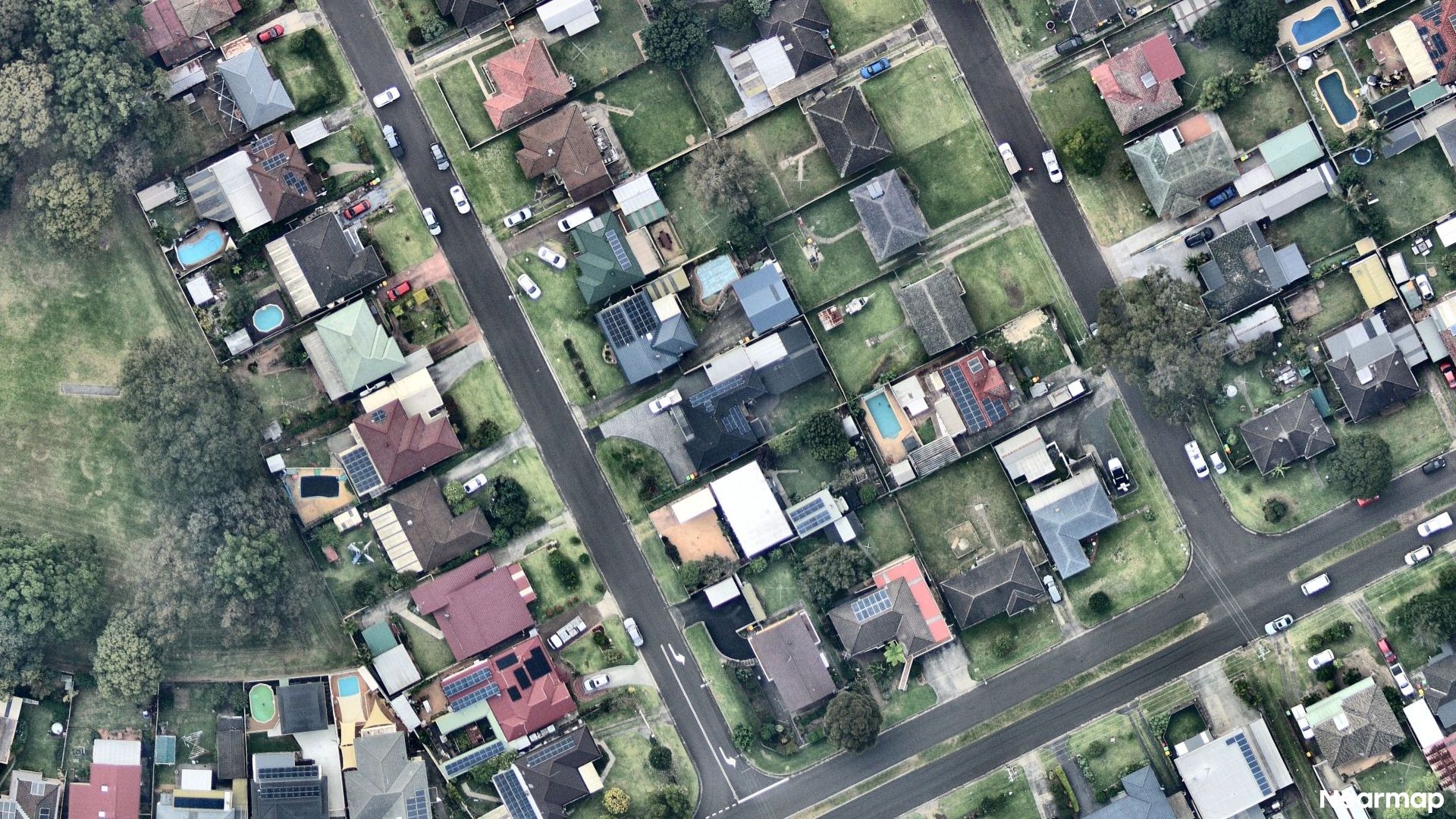 Vertical aerial view