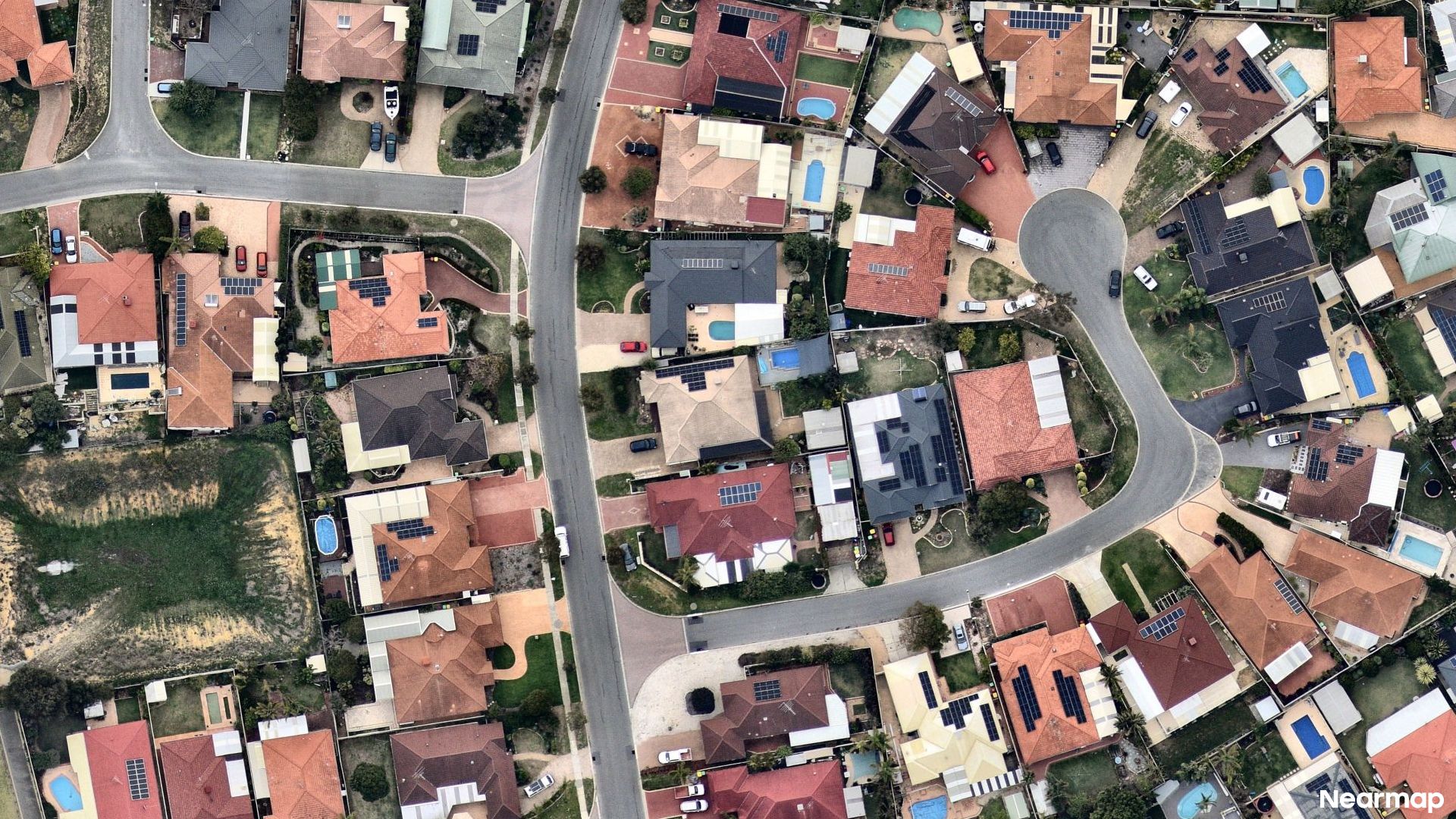 Vertical aerial view
