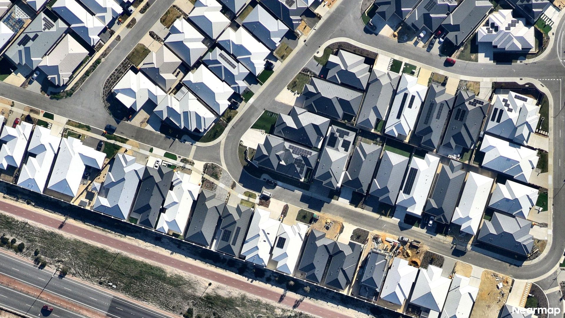 Vertical aerial view