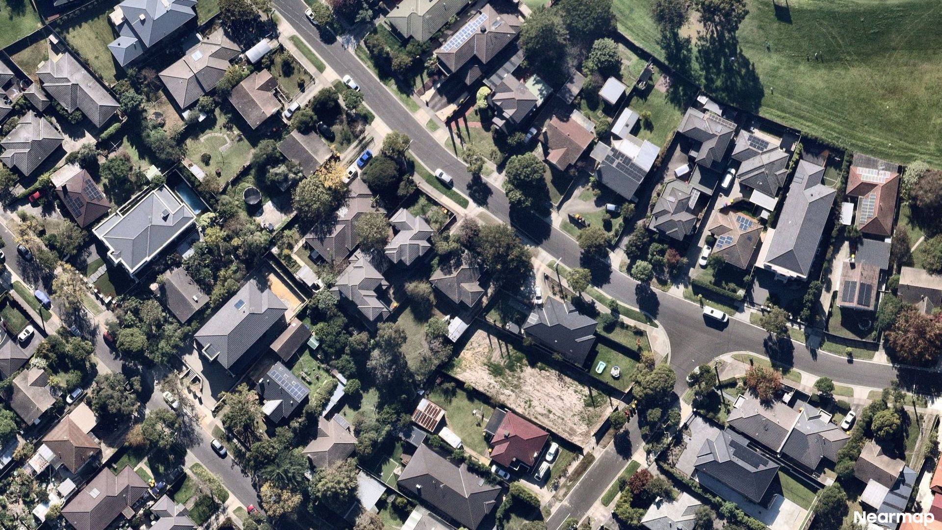 Vertical aerial view