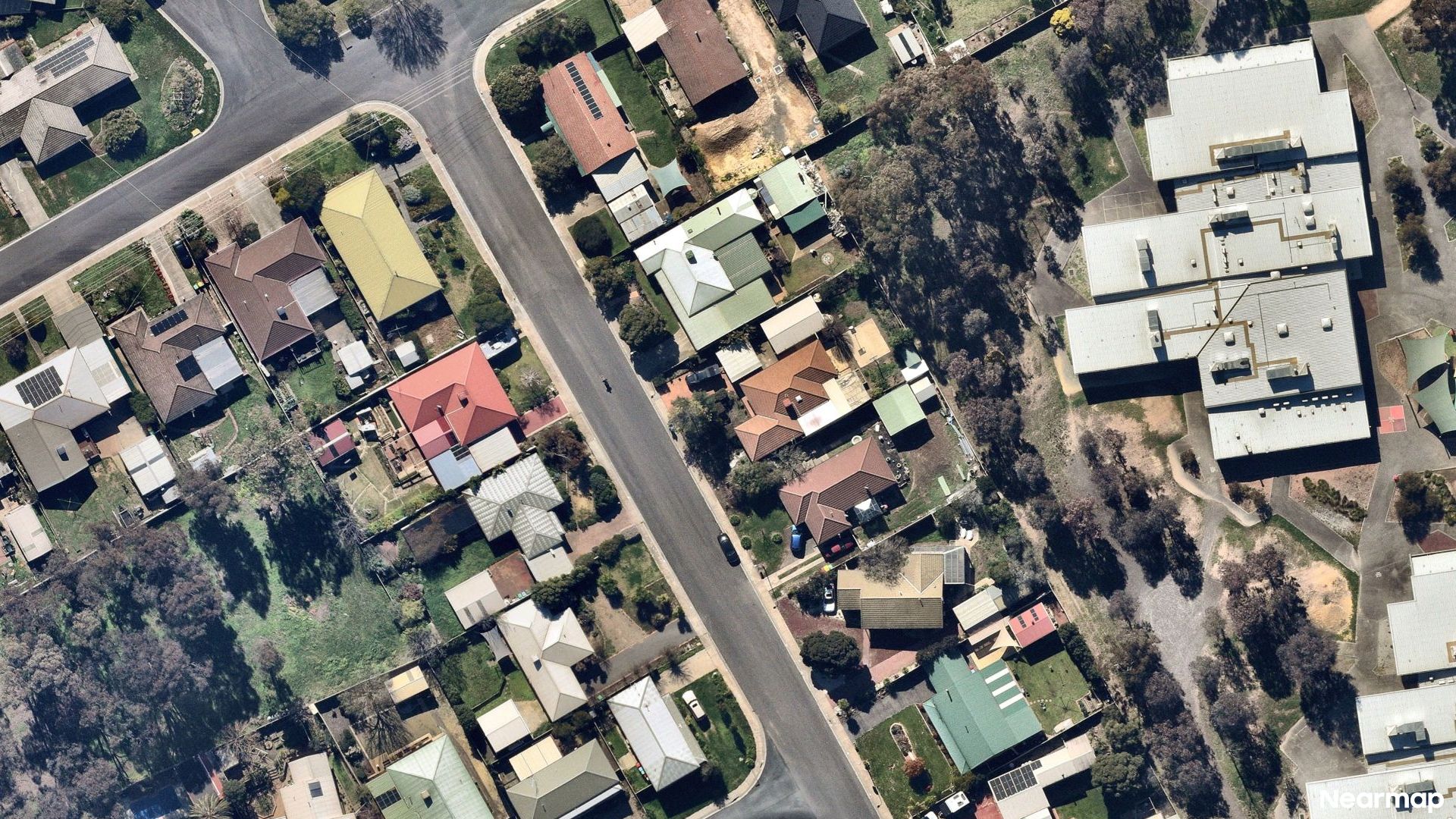 Vertical aerial view