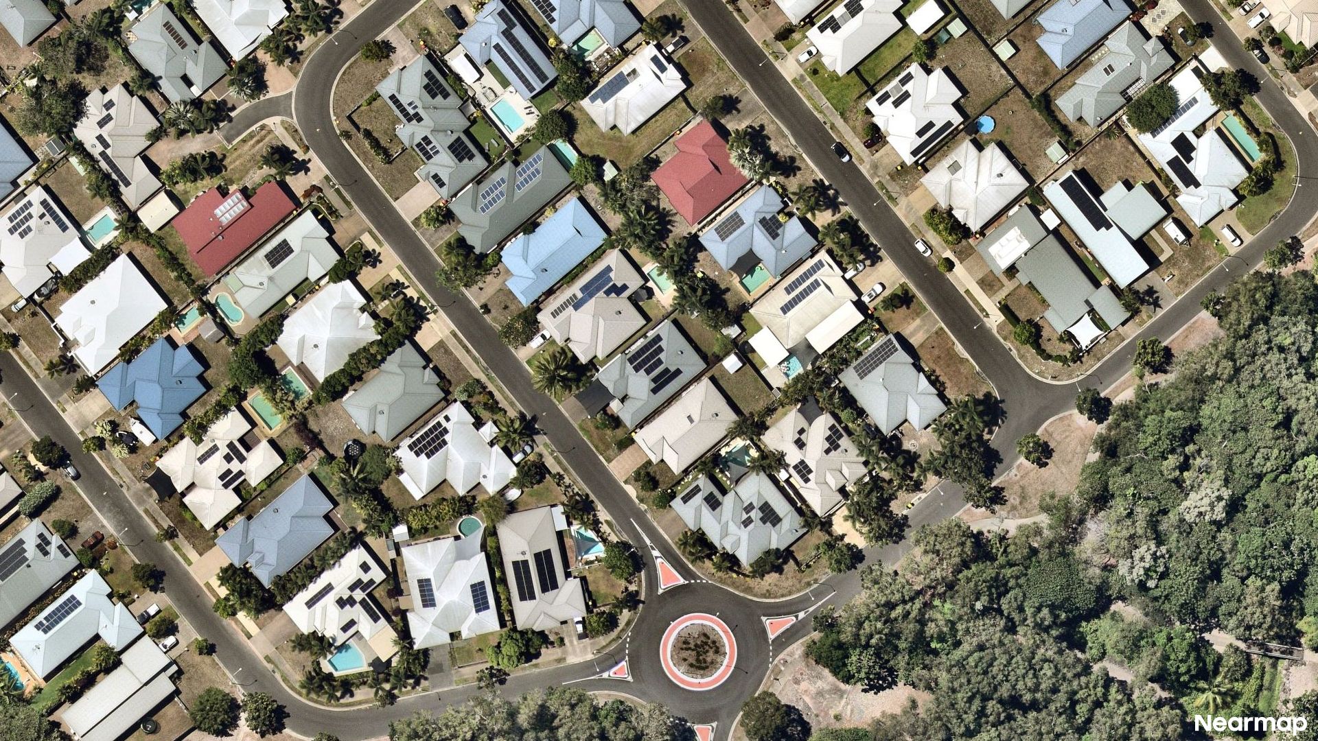 Vertical aerial view
