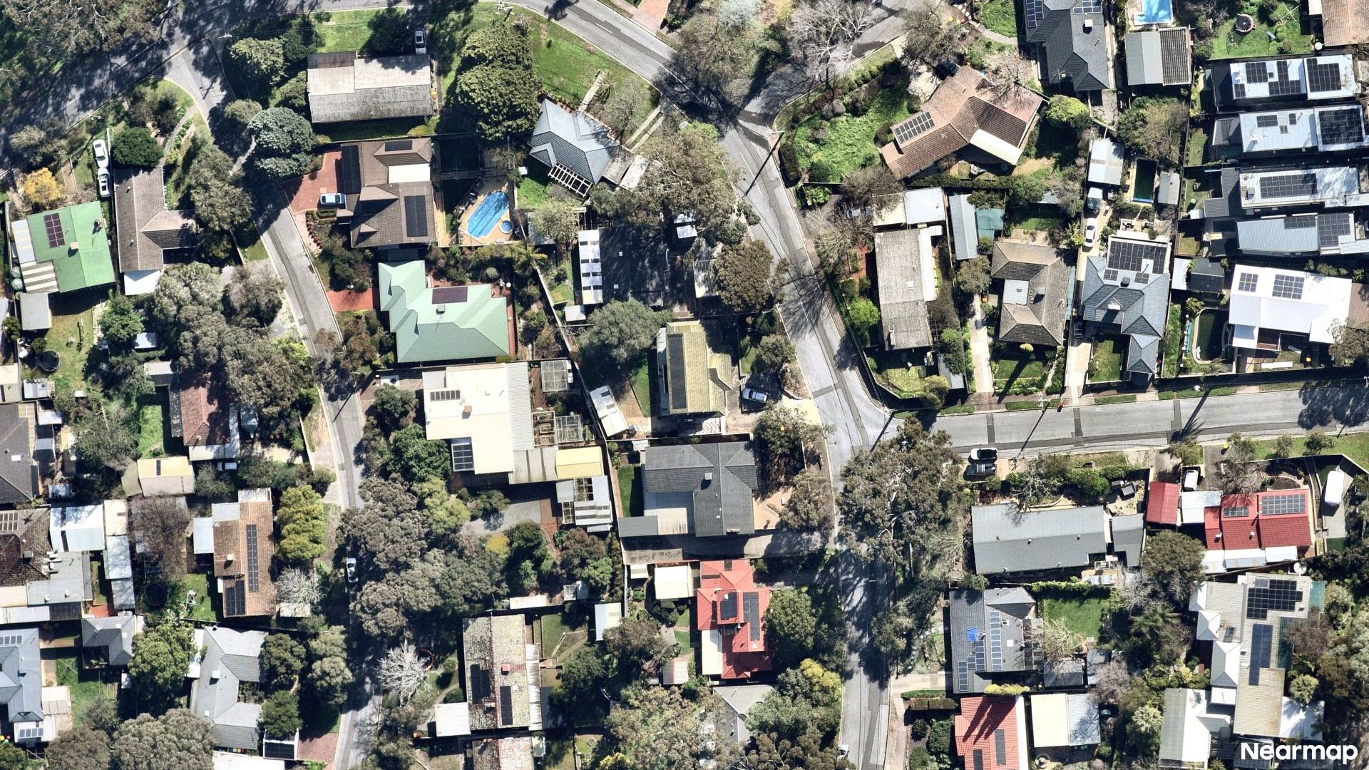 Vertical aerial view