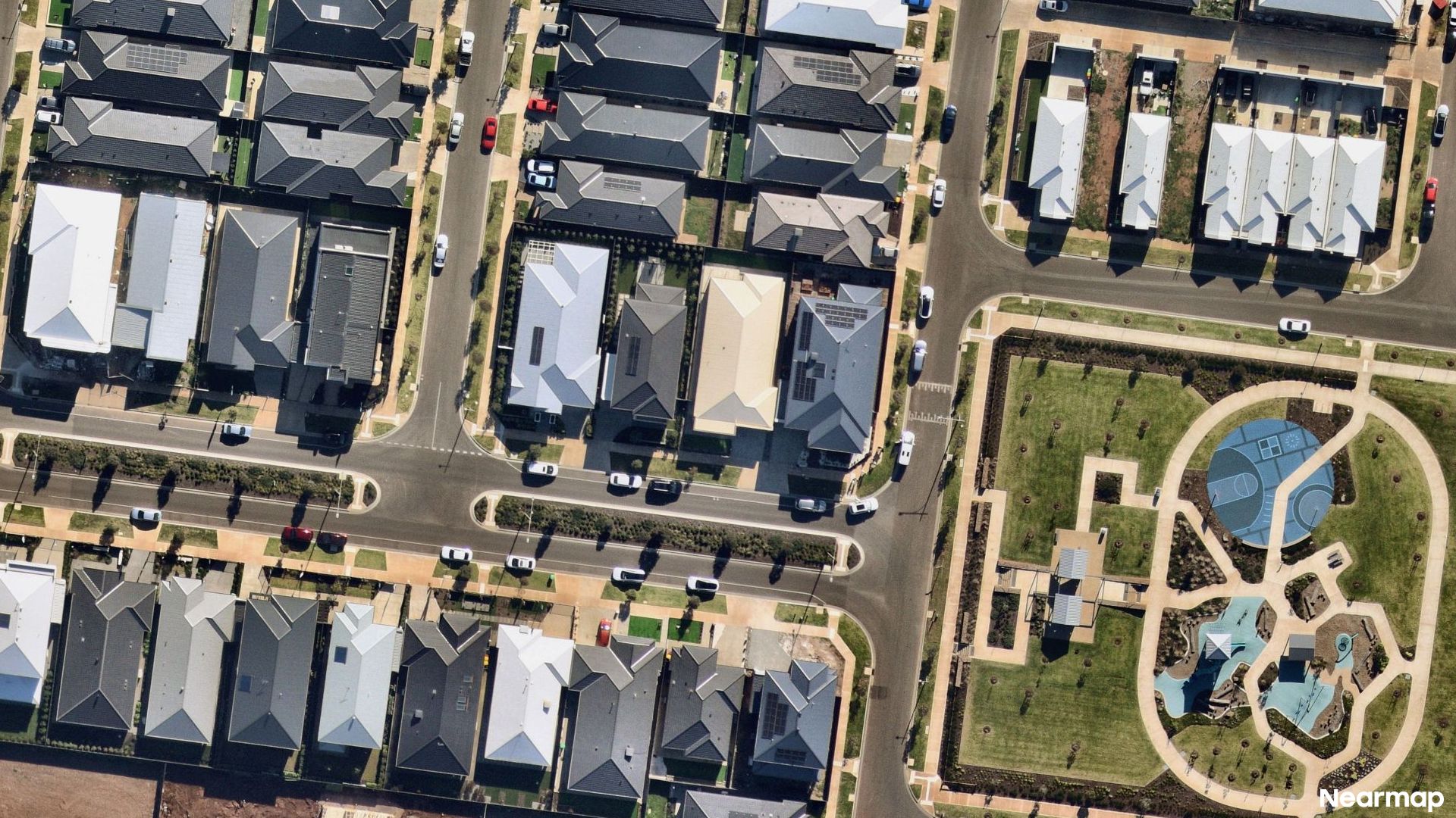 Vertical aerial view