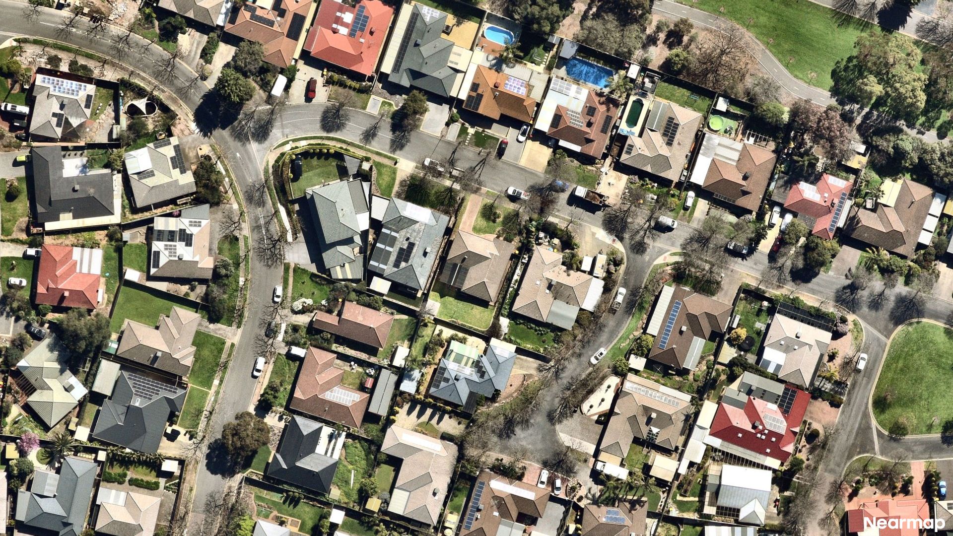 Vertical aerial view