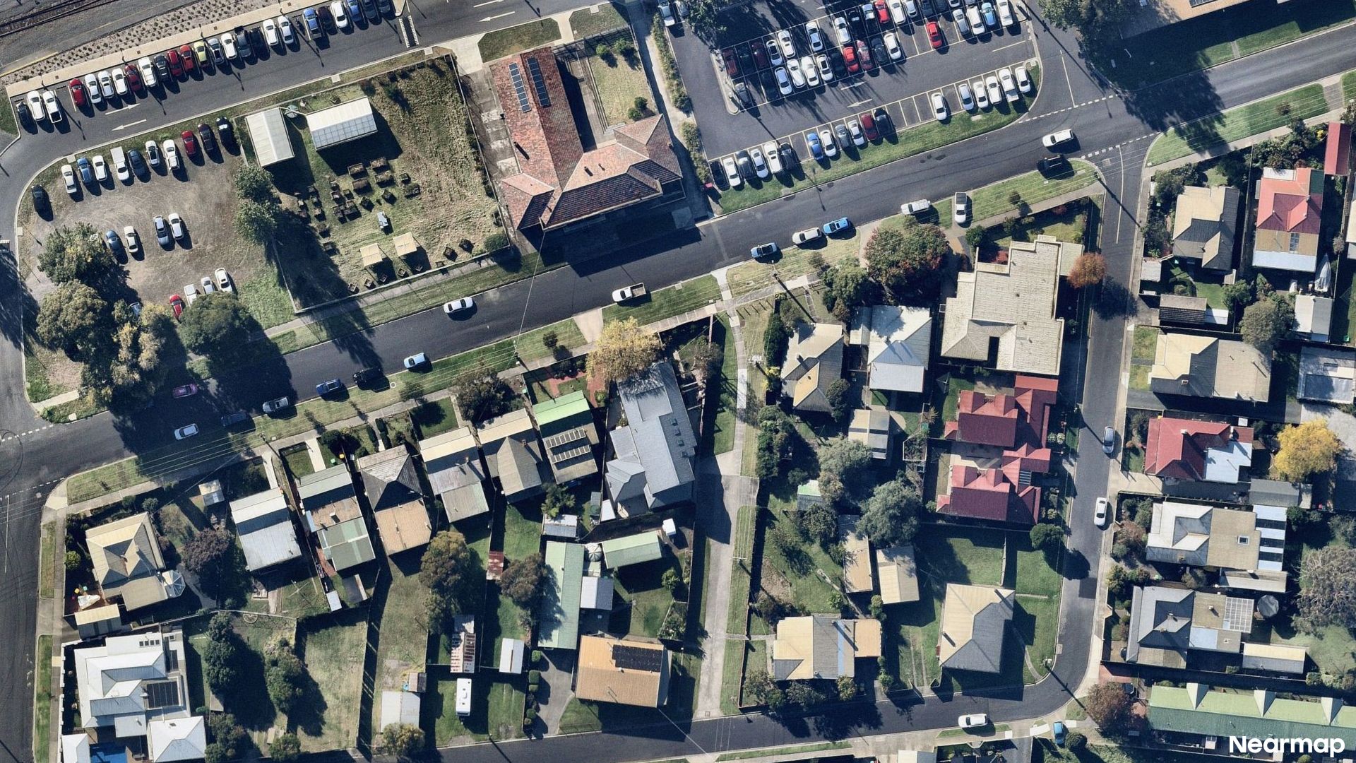 Vertical aerial view