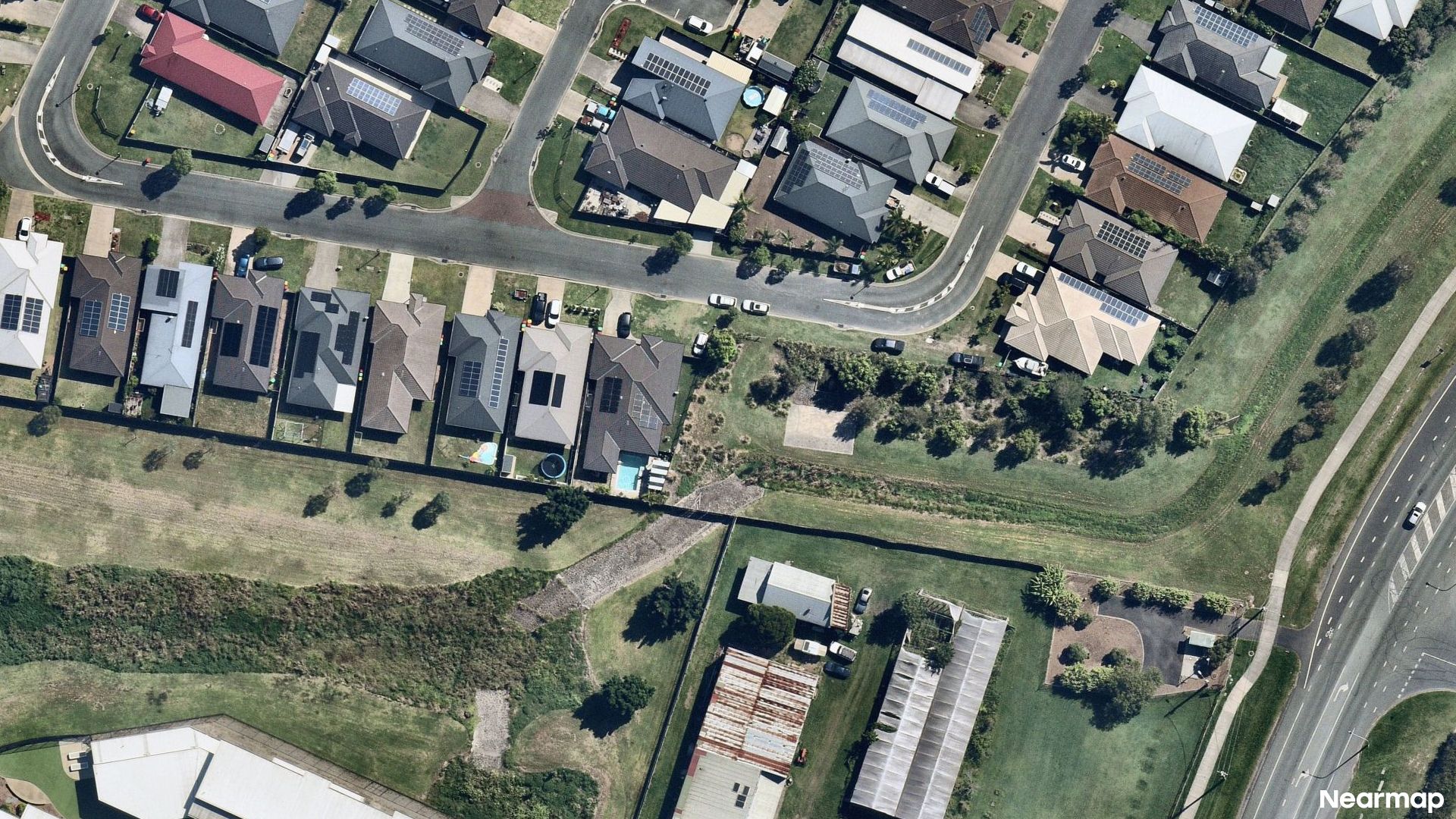 Vertical aerial view