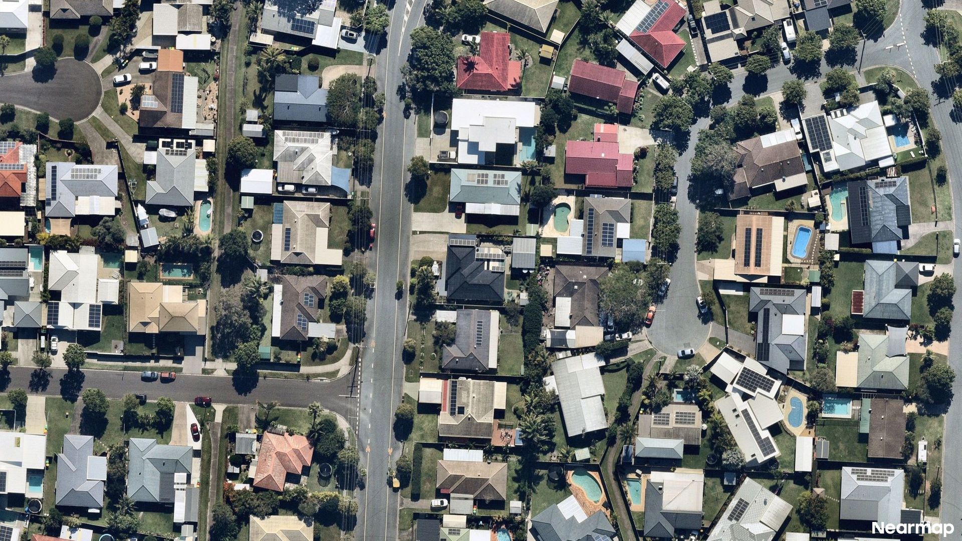 Vertical aerial view