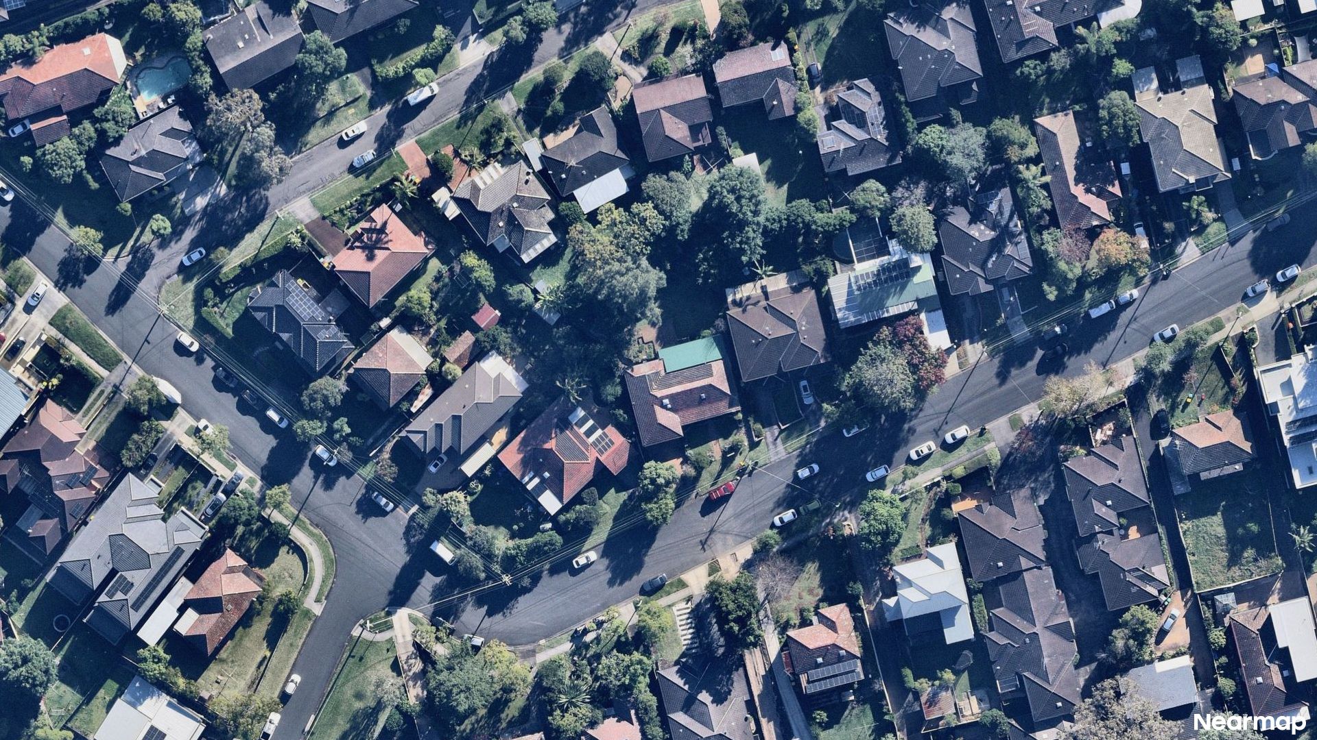 Vertical aerial view