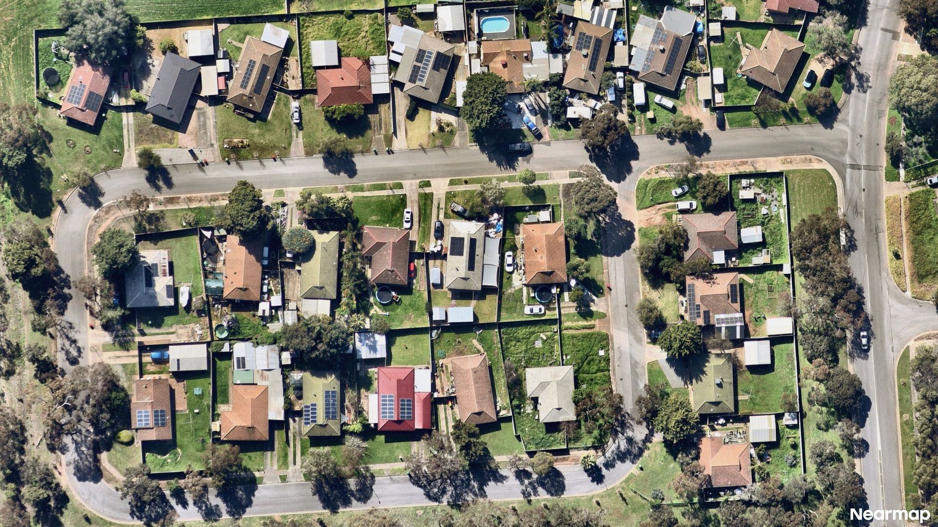 Vertical aerial view