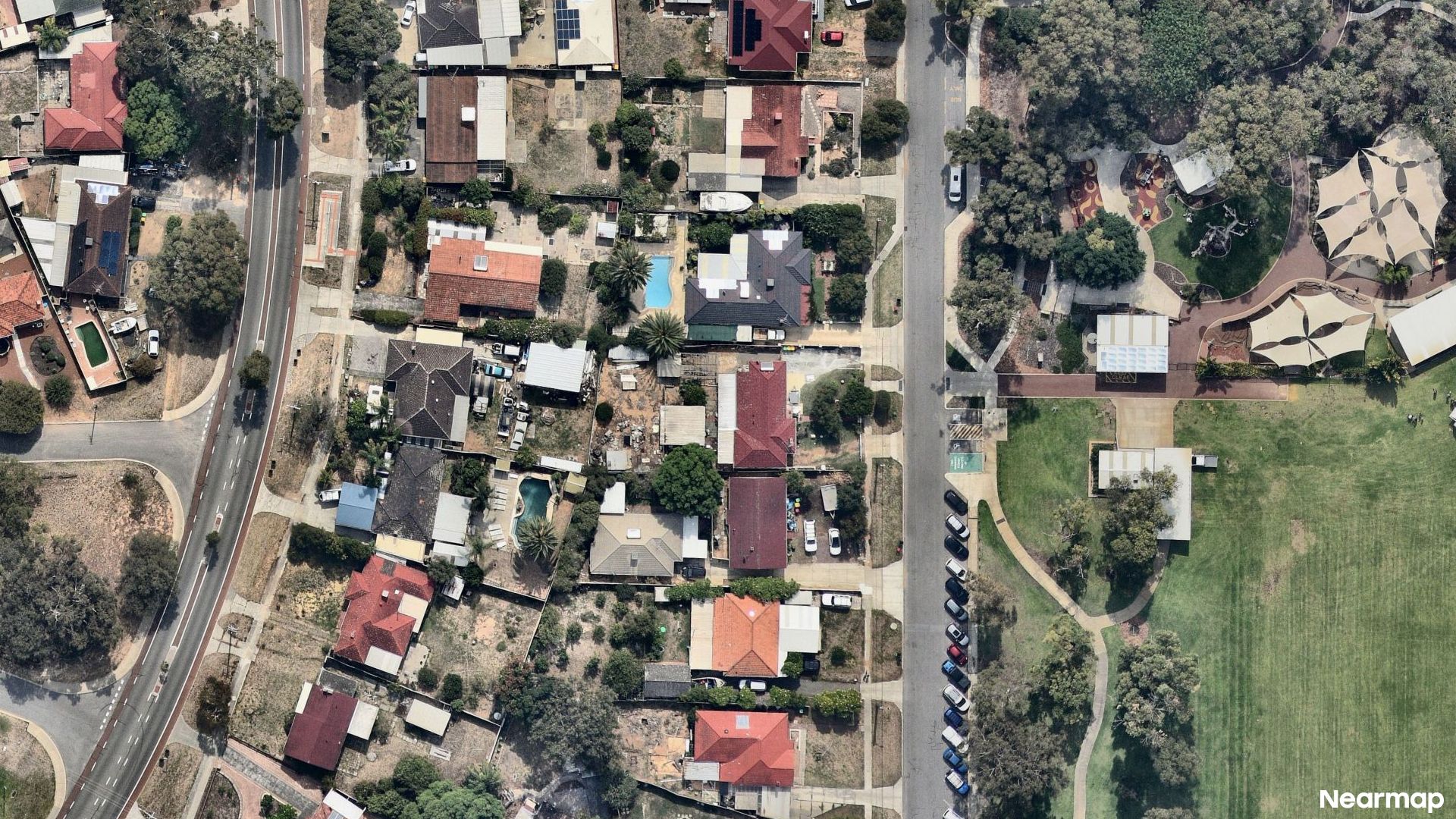 Vertical aerial view