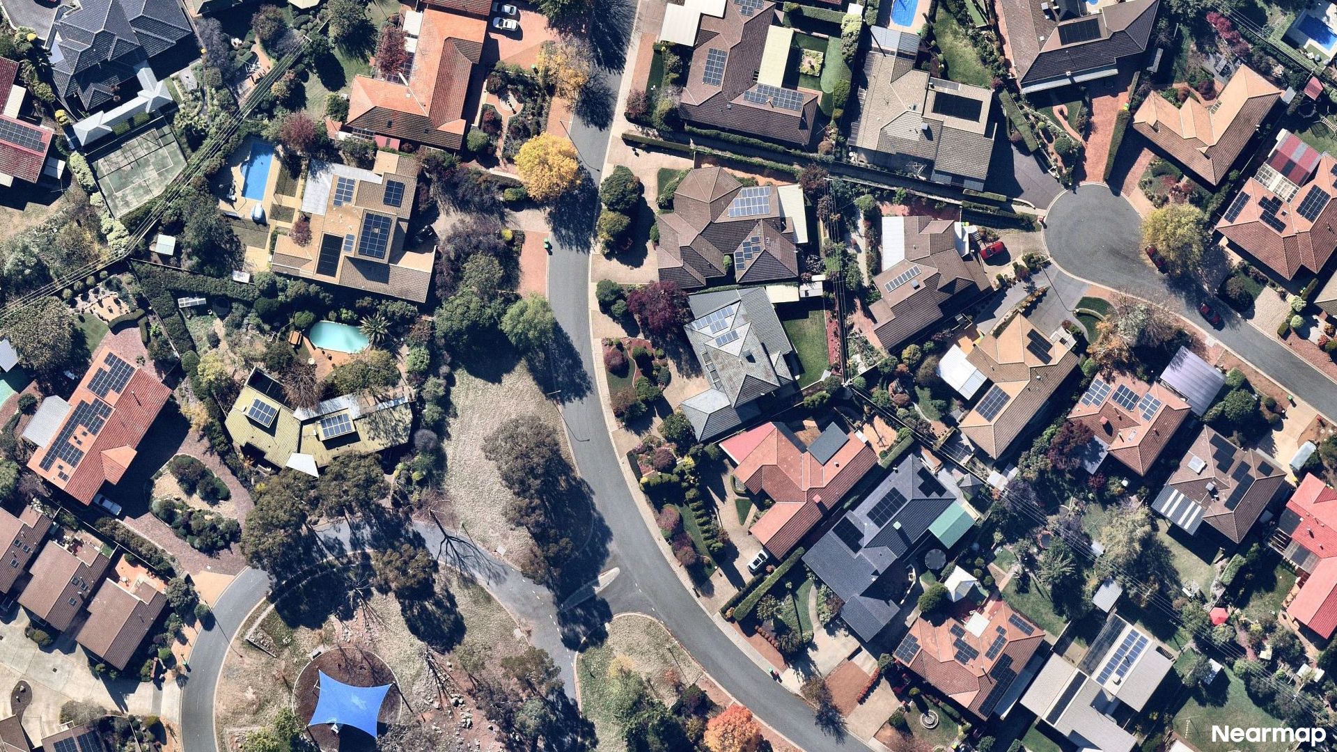 Vertical aerial view