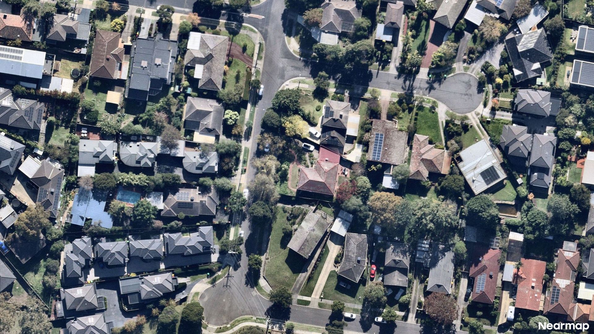 Vertical aerial view