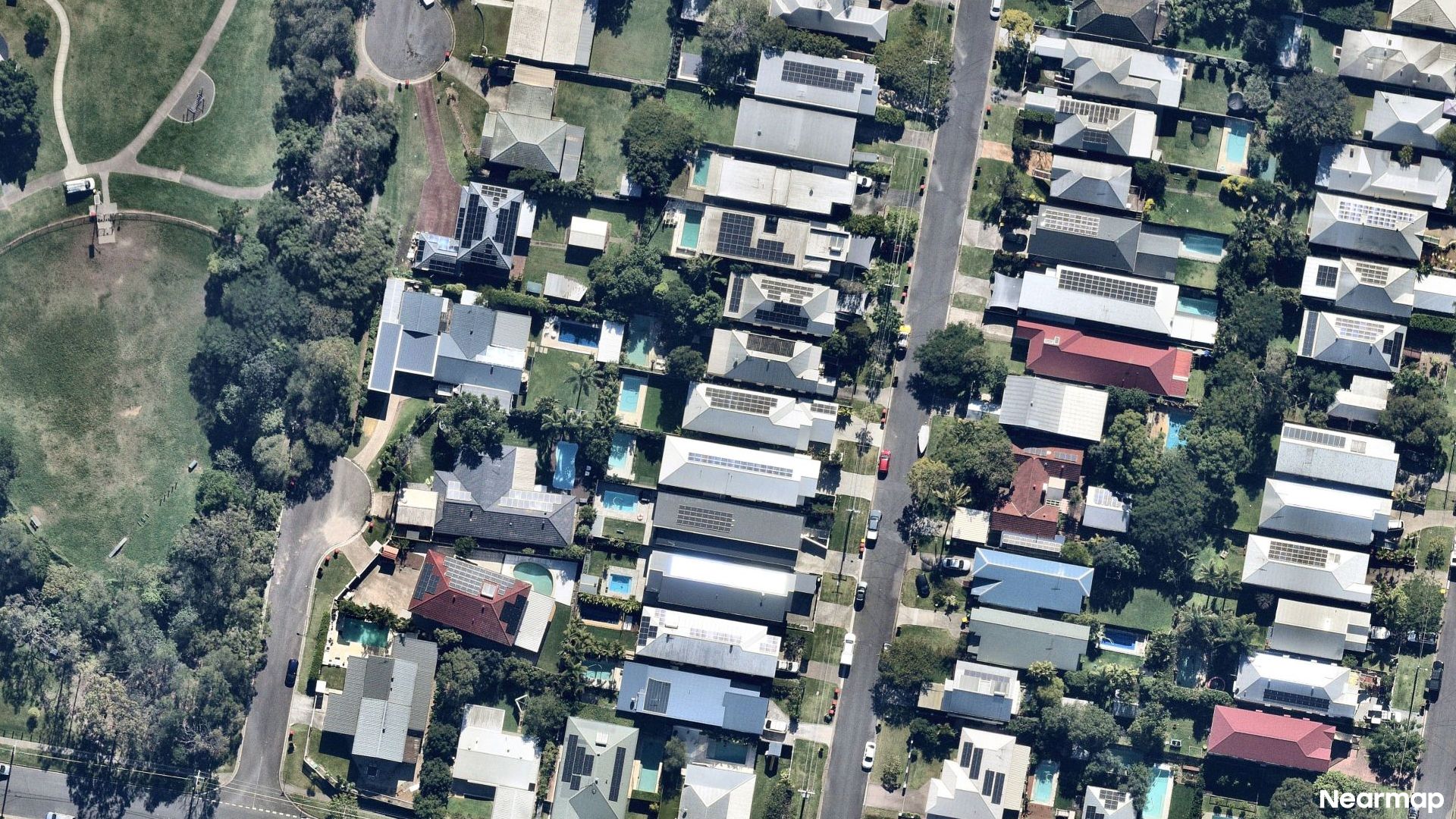 Vertical aerial view