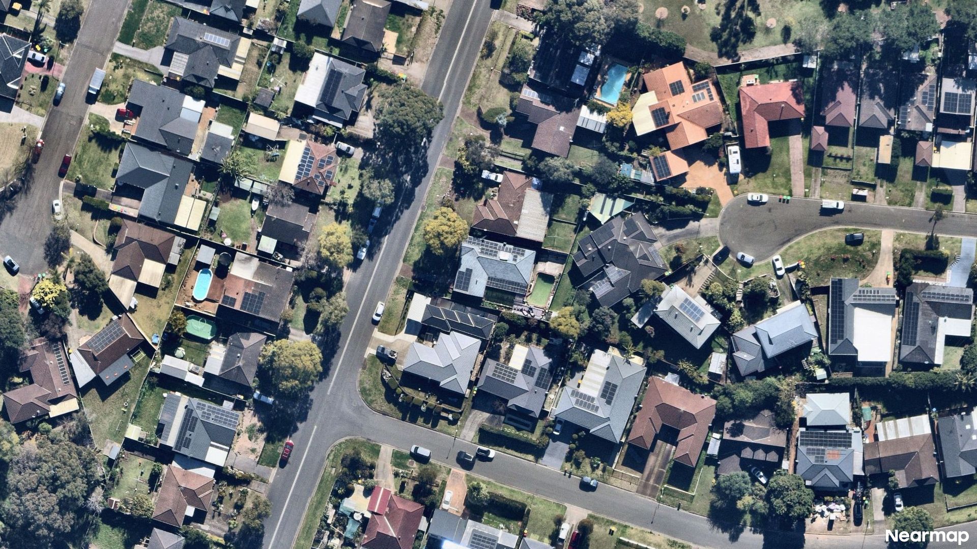 Vertical aerial view