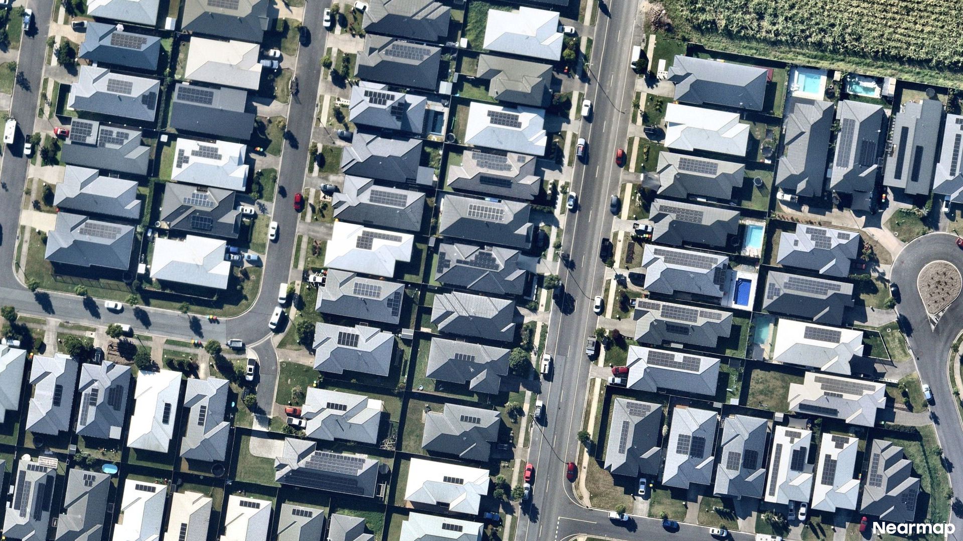 Vertical aerial view