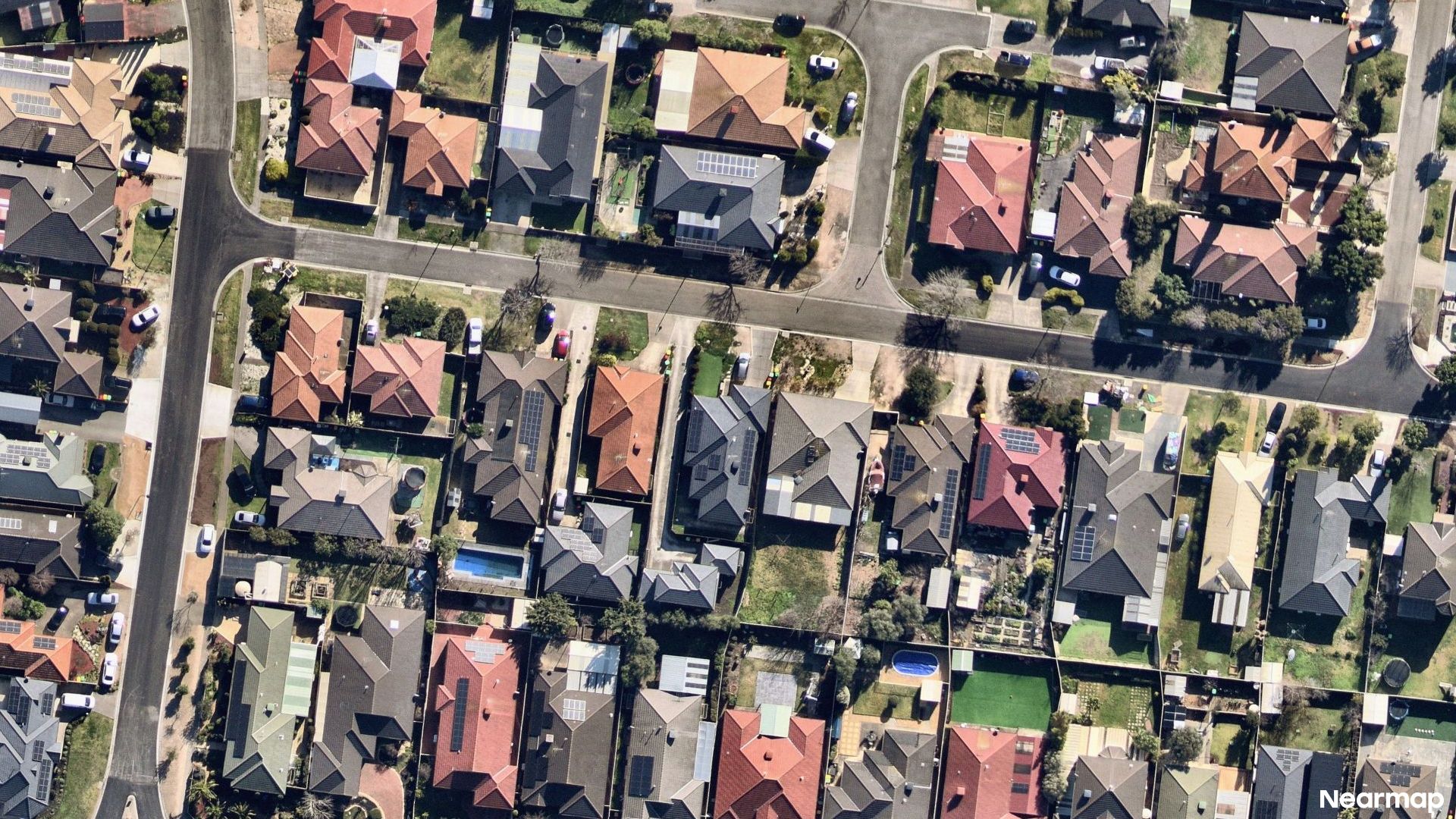 Vertical aerial view