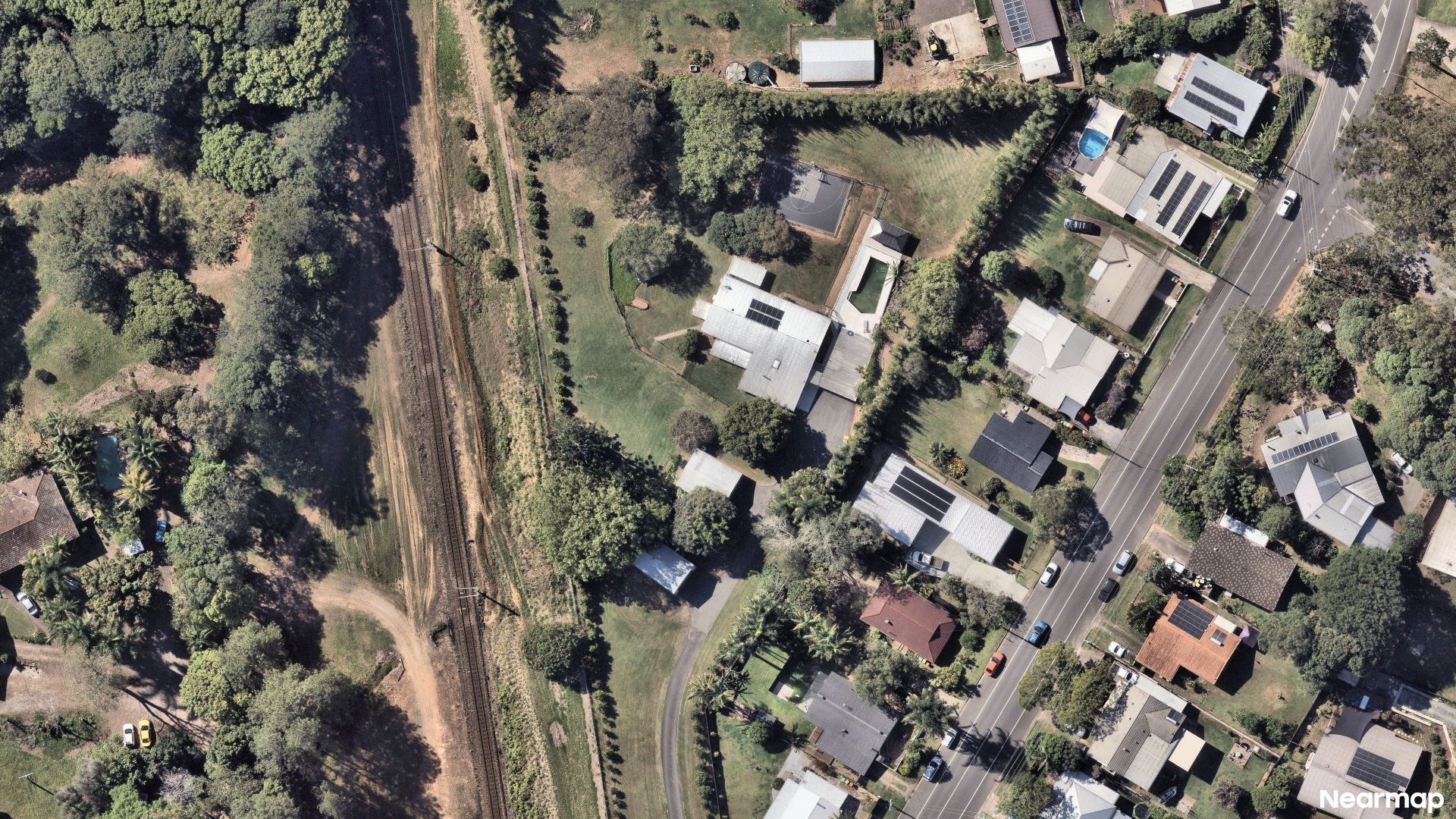 Vertical aerial view