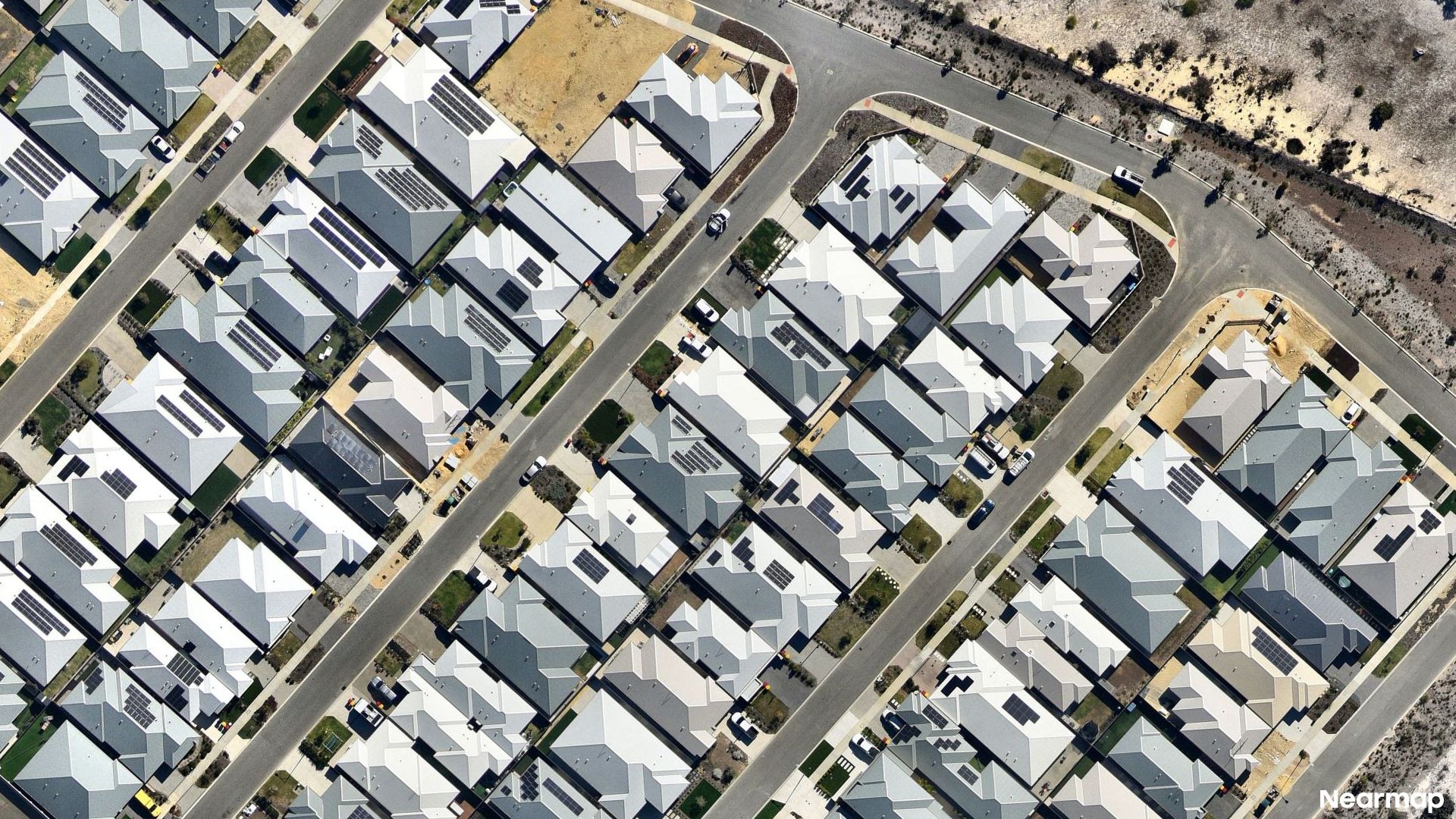 Vertical aerial view
