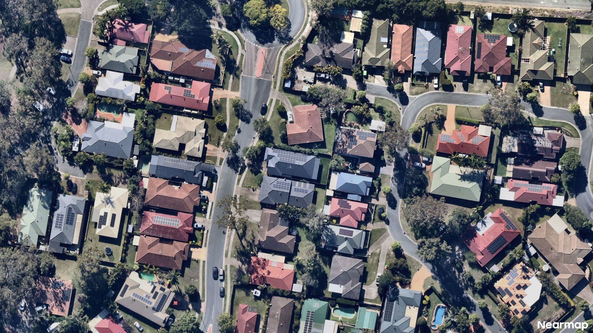 Vertical aerial view