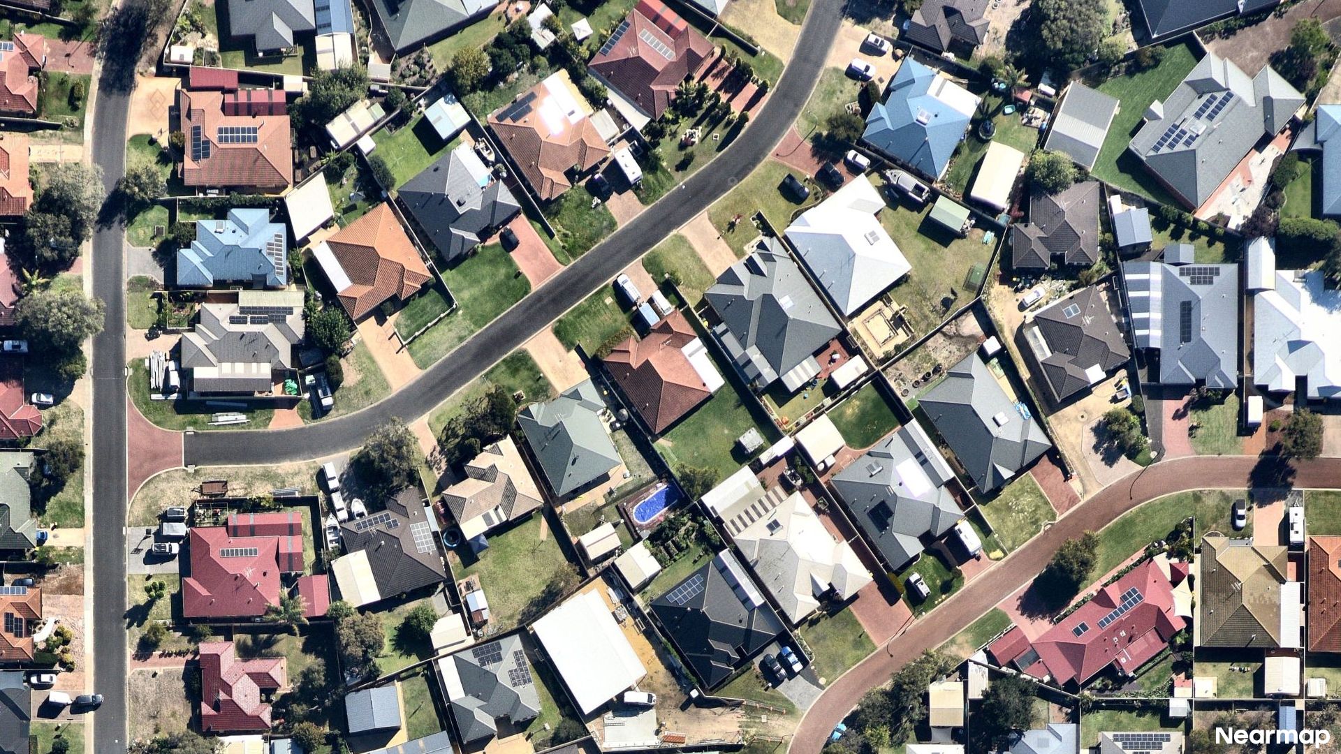 Vertical aerial view