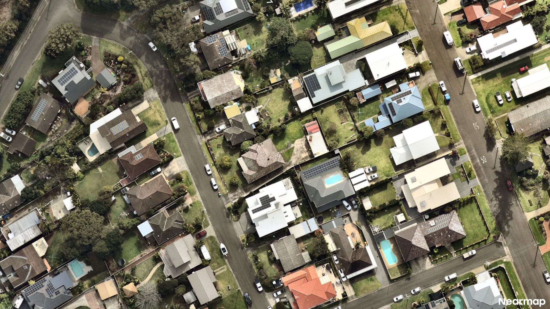 Vertical aerial view