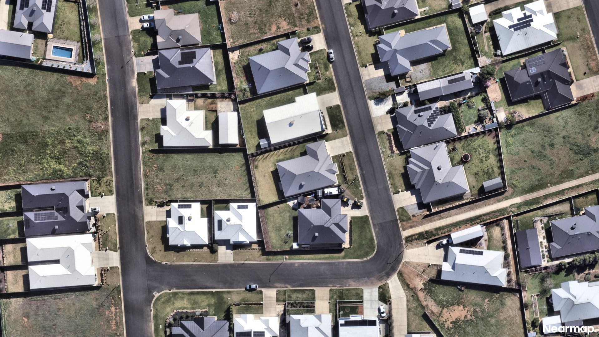 Vertical aerial view