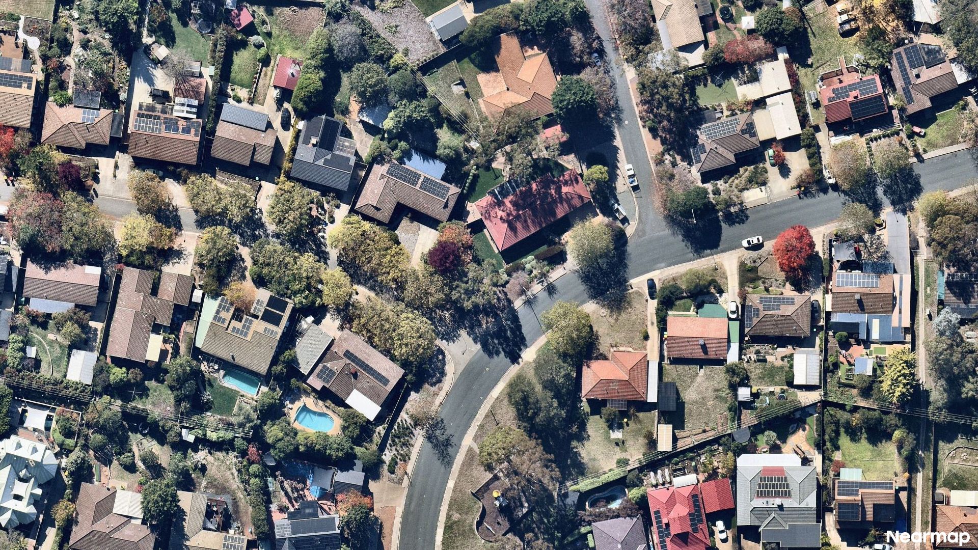Vertical aerial view
