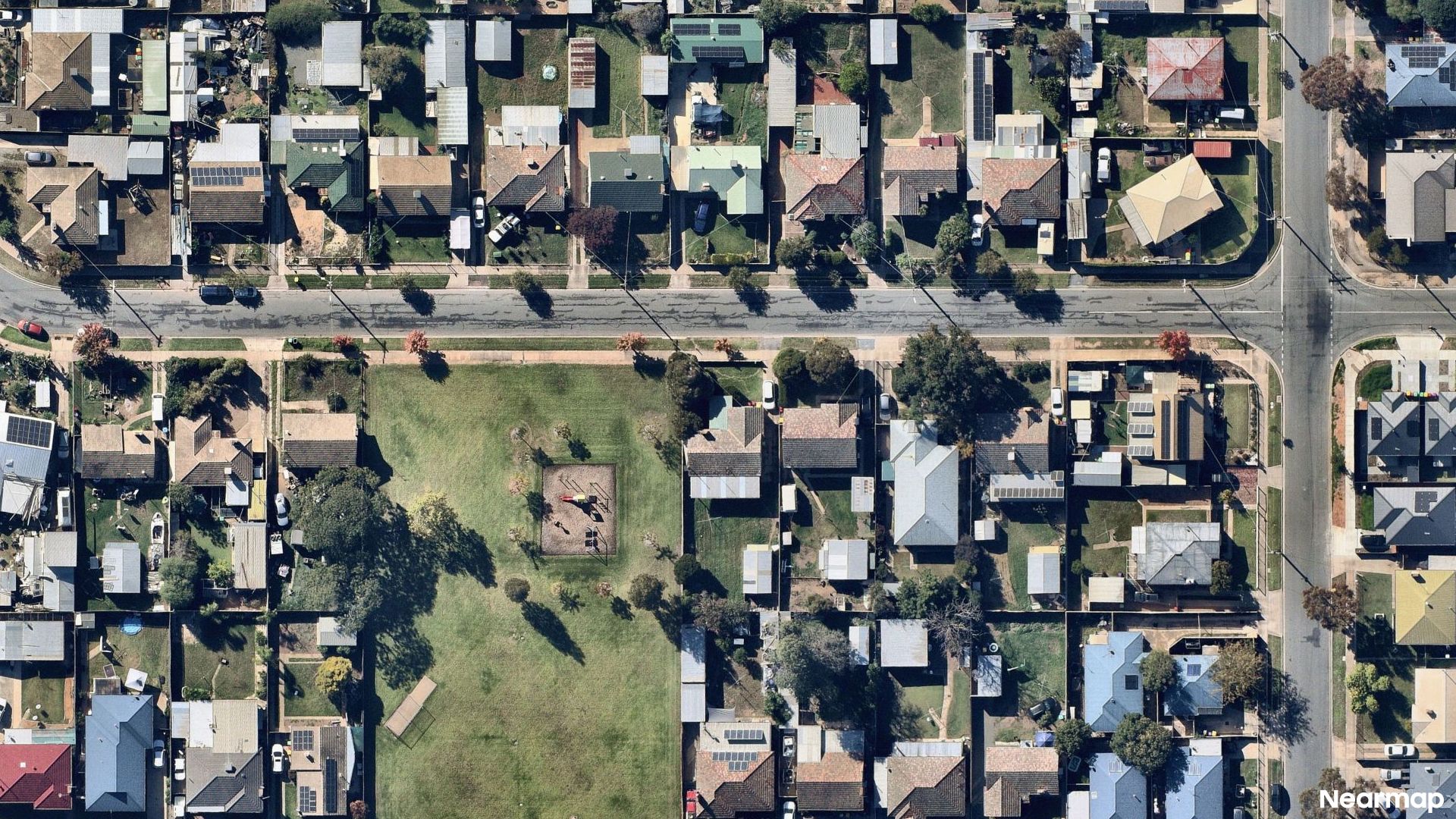 Vertical aerial view