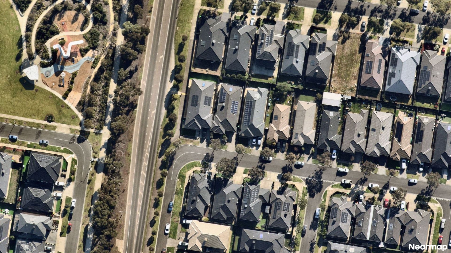 Vertical aerial view