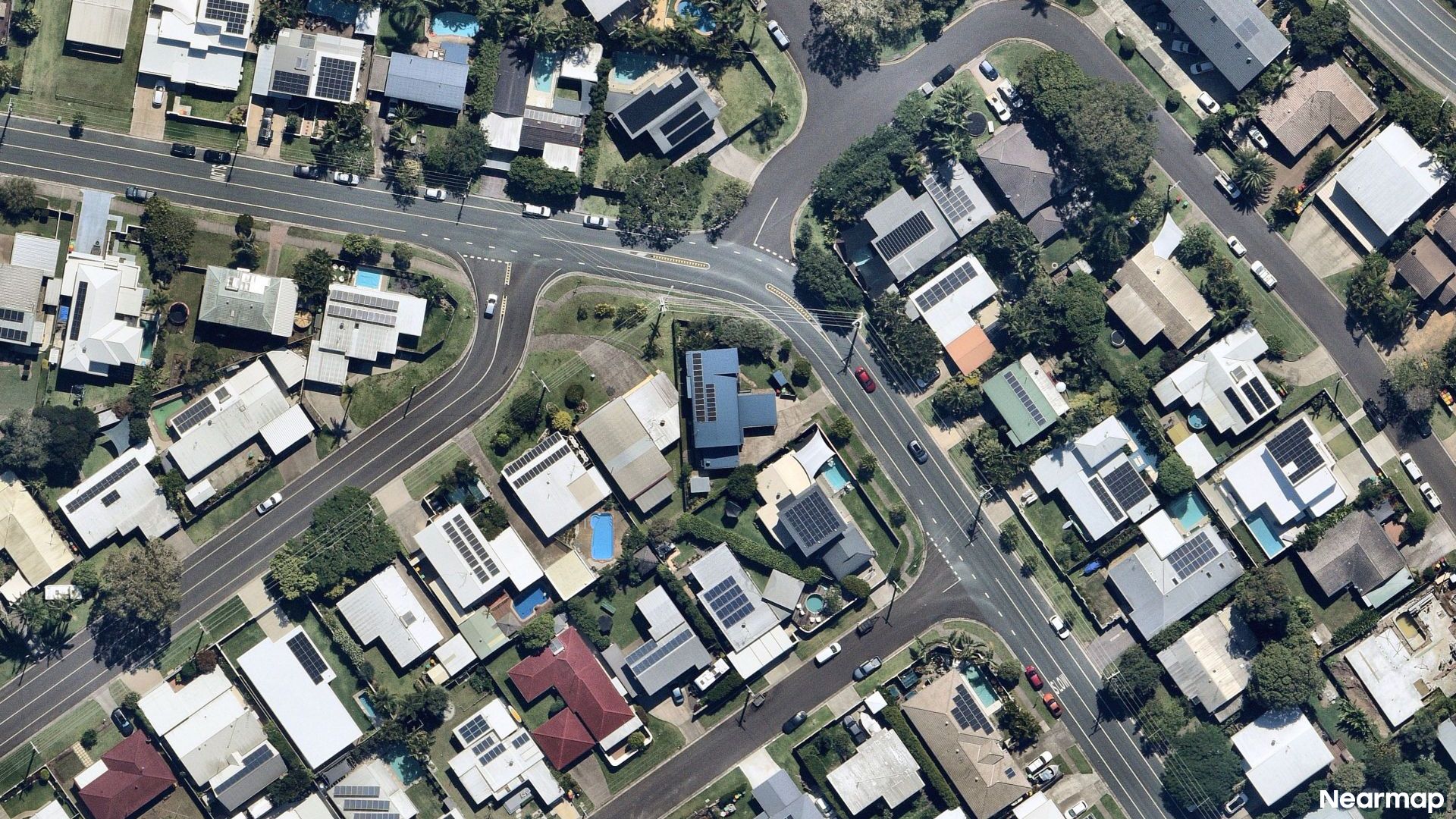 Vertical aerial view