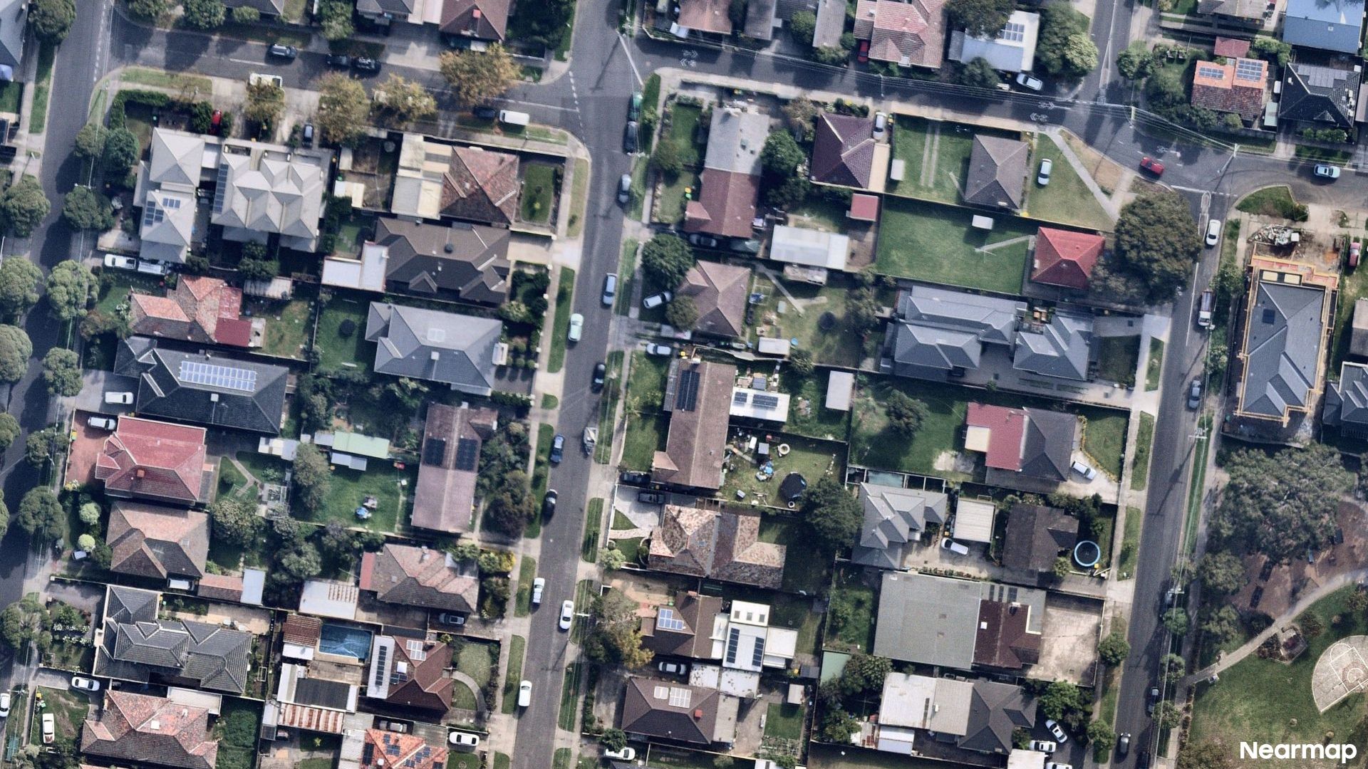 Vertical aerial view