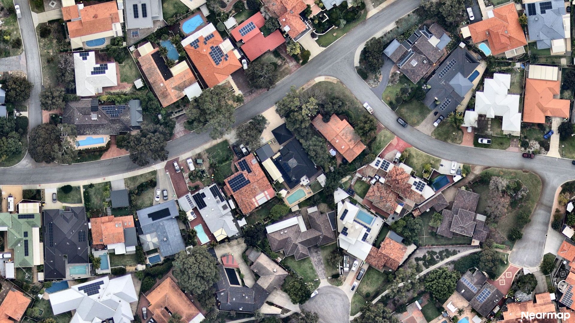 Vertical aerial view